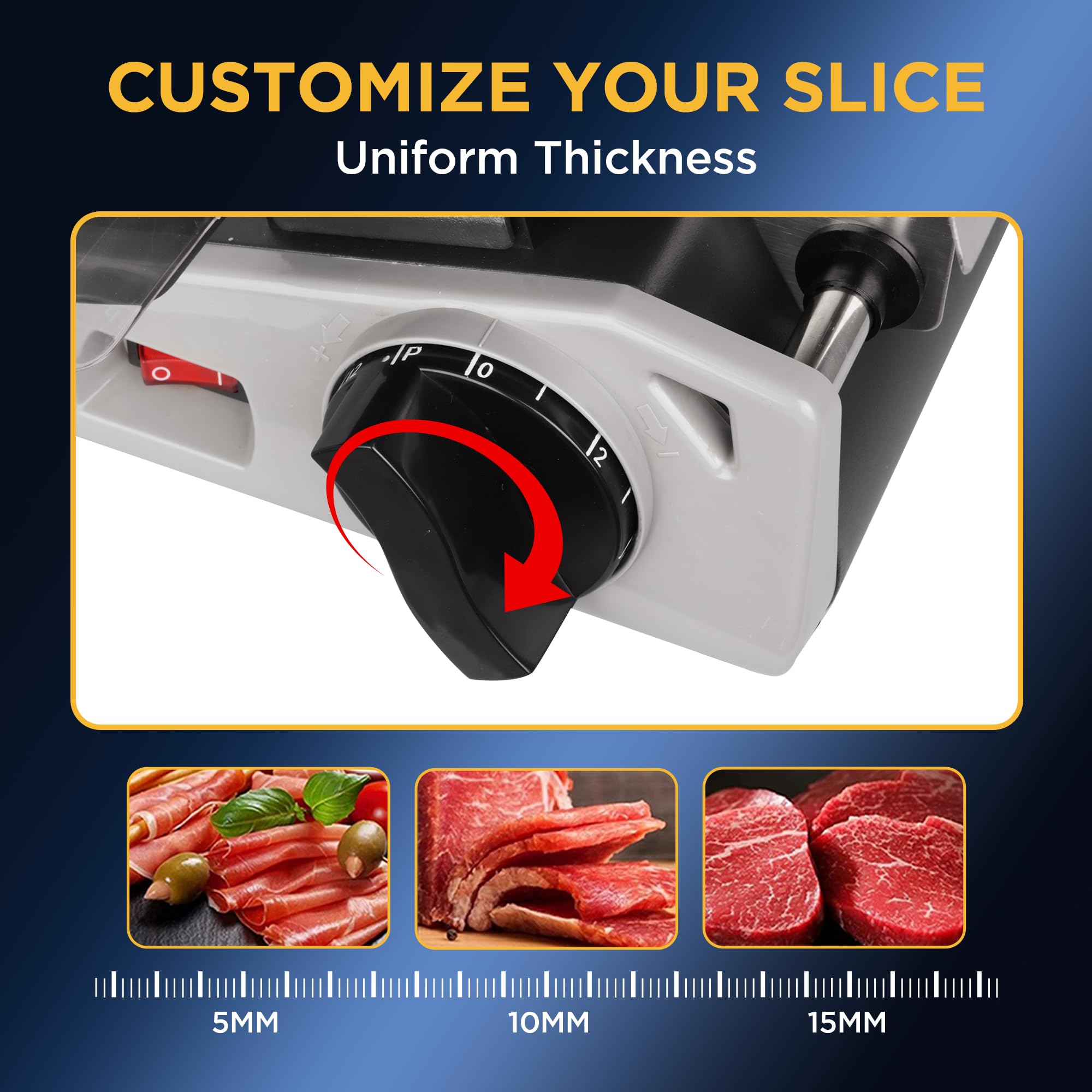 Electric Deli Food Slicer - 8.7