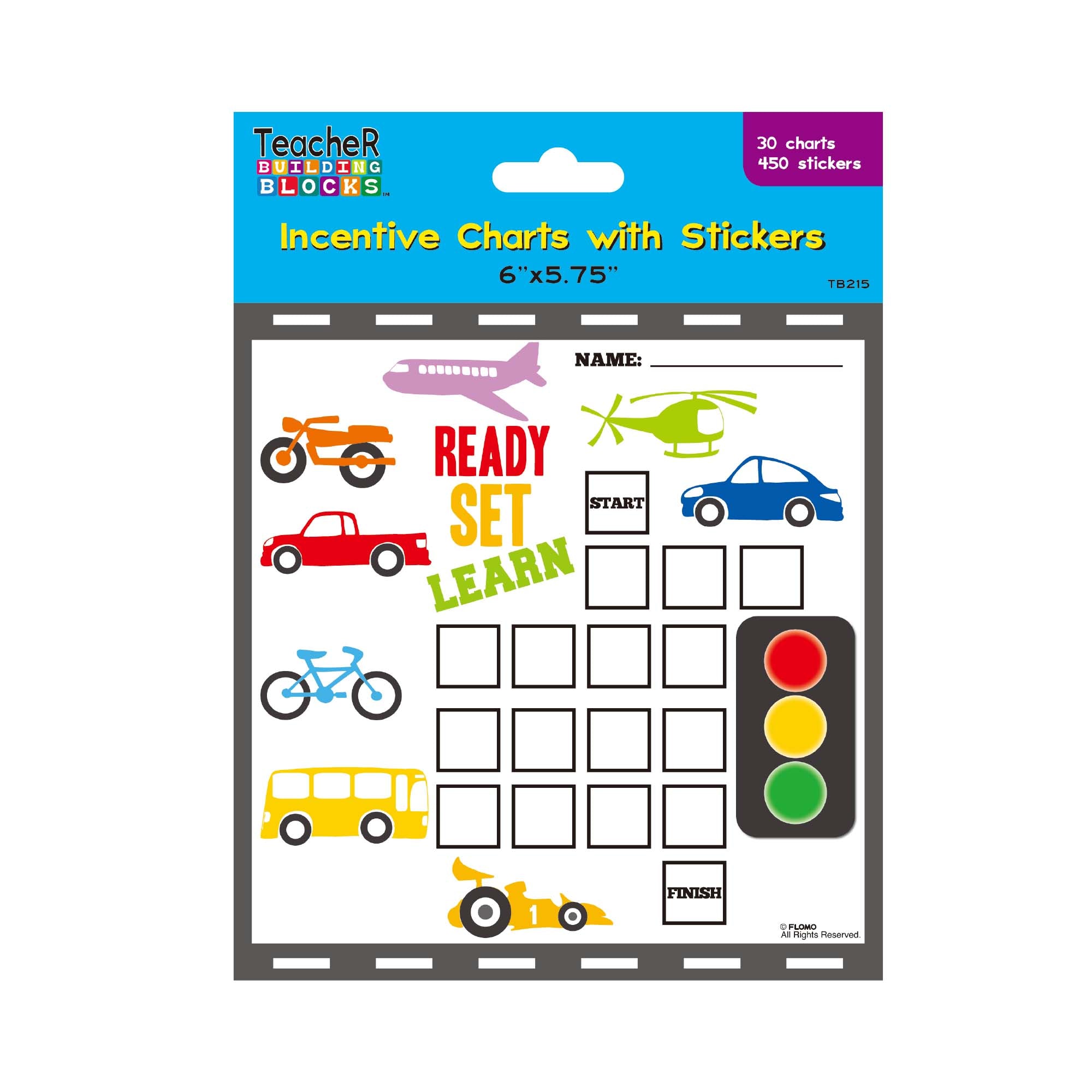 30-Piece Incentive Charts with 450 Stickers - 6