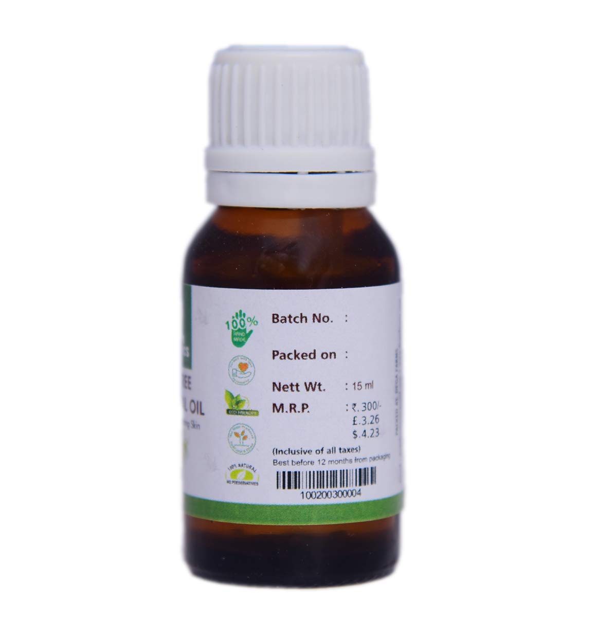 Future Organics Tea Tree Essential Oil - 15ml | 100% Pure Natural Melaleuca Oil for Skin, Hair & Aromatherapy | Perfect for Acne Treatment, Scalp Care & DIY Beauty Recipes