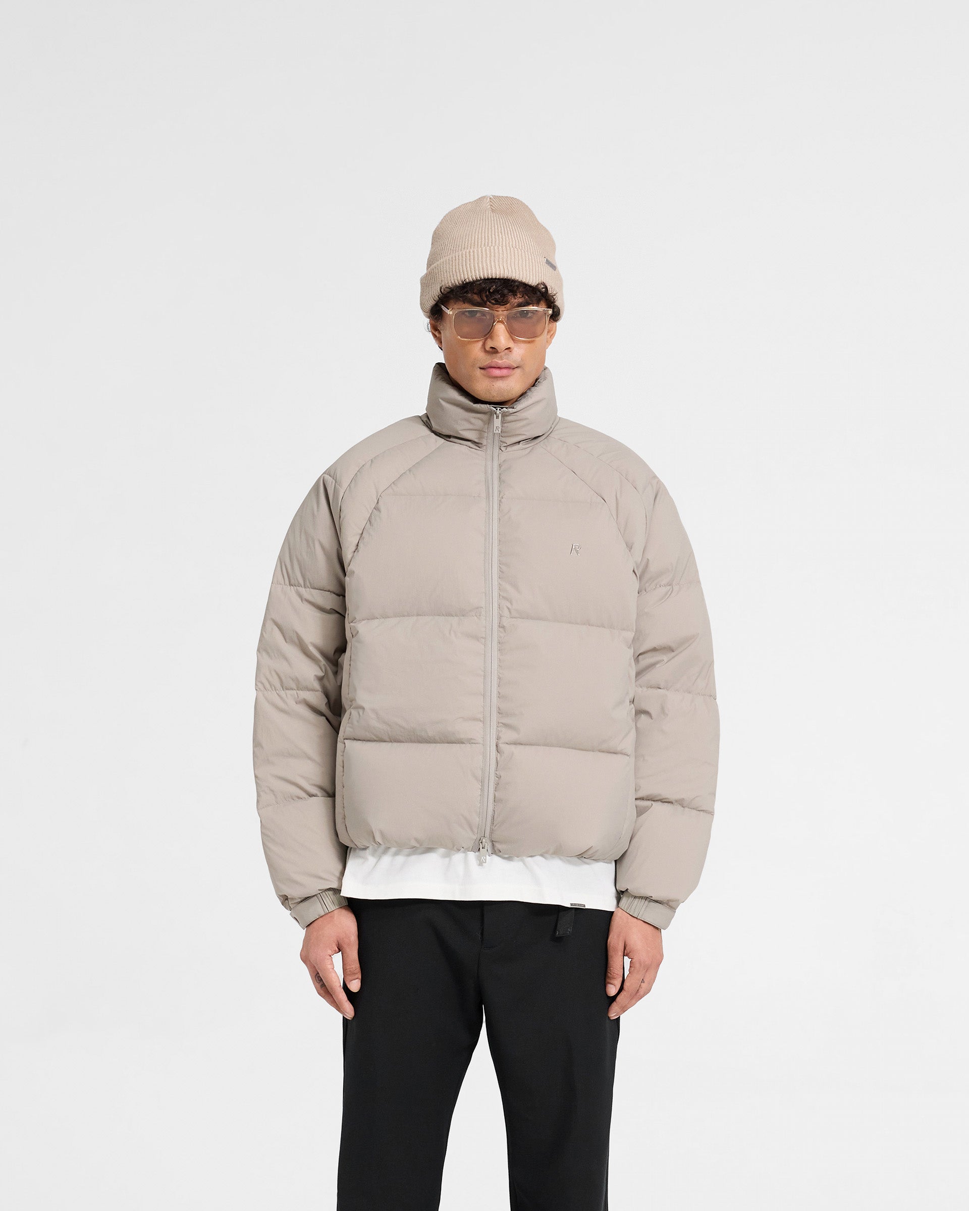 Women's Funnel Neck Puffer Jacket - Dune Color Winter Coat for Cold Weather | Perfect for Outdoor Activities, Skiing & Casual Wear