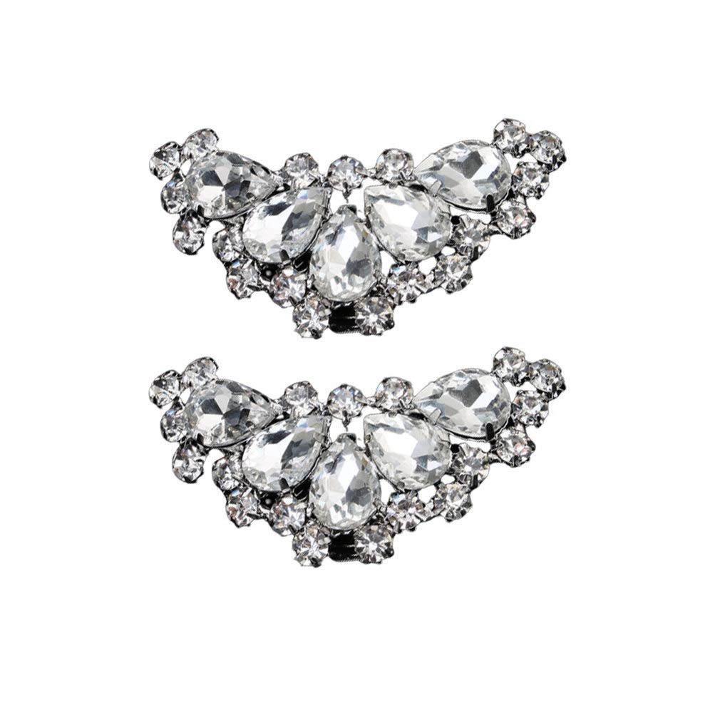 Holibanna Rhinestone Crystal Shoe Clips - Elegant Women's Jewelry Charms & Buckle Accessories for Wedding, Prom & Special Occasions