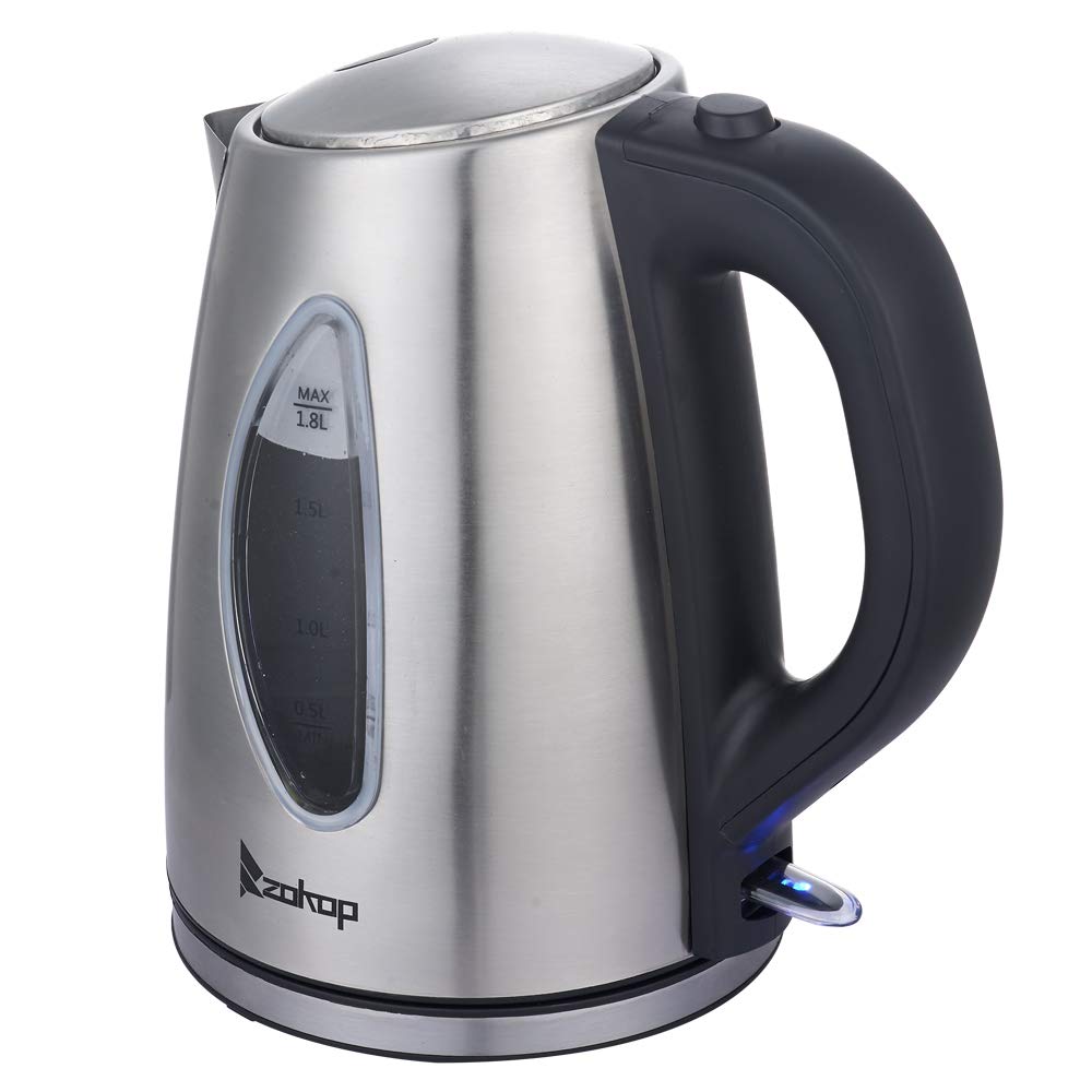 Premium Stainless Steel Pour Over Coffee Kettle & Electric Tea Kettle with Water Level Window - Perfect for Home Brewing, Specialty Coffee Shops, and Tea Lovers