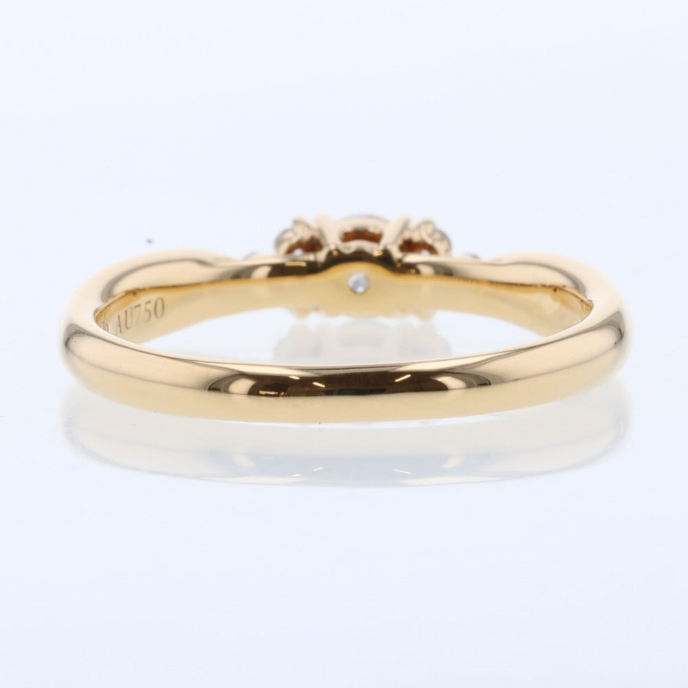 18K Gold Diamond Harmony Ring for Women - Elegant Stackable Wedding Band, Anniversary Gift, Everyday Jewelry for Special Occasions