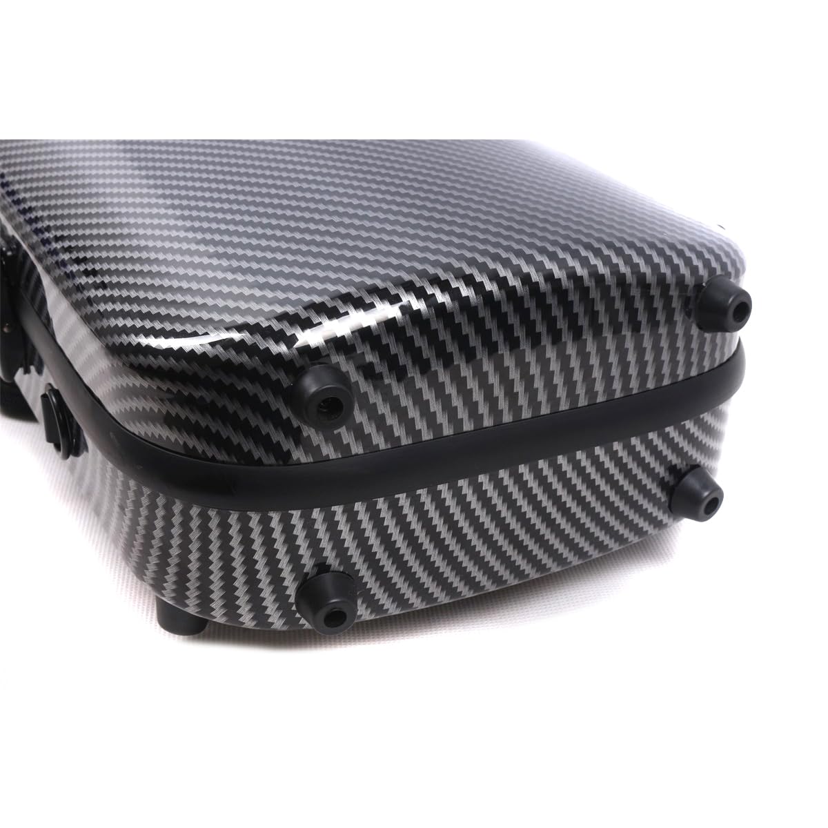 Yinfente 4/4 Full Size Carbon Fiber Violin Case - Oblong Shape with Music Sheet Pocket, Adjustable Back Strap & Built-in Hygrometer | Lightweight & Portable Professional Violin Bag for Performances, Travel & Storage