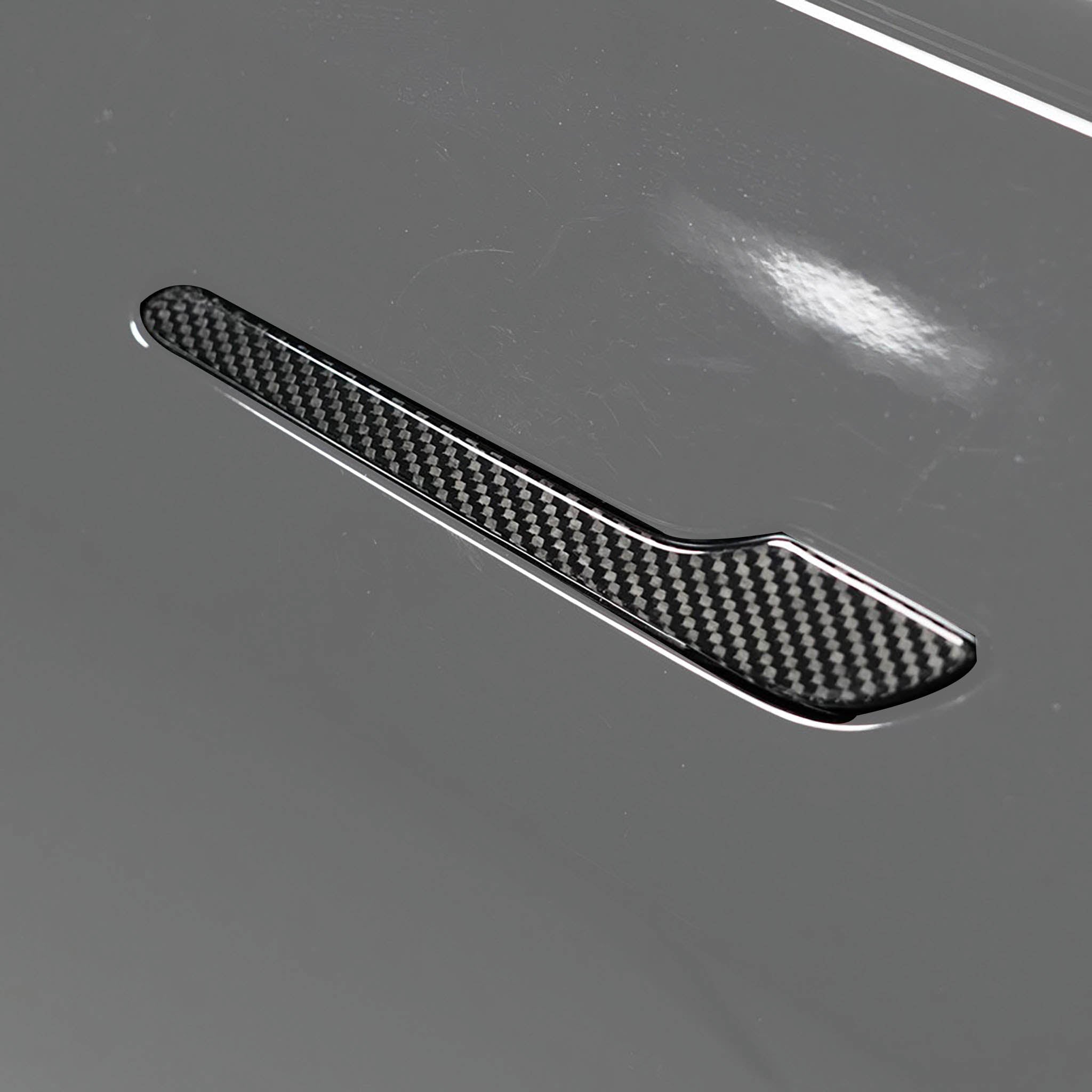 Premium Carbon Fiber Door Handle Covers for Tesla Model 3 Highland 2024+ | Plain Weave Design | Lightweight & Durable Exterior Upgrade | Perfect for Car Enthusiasts & Tesla Owners