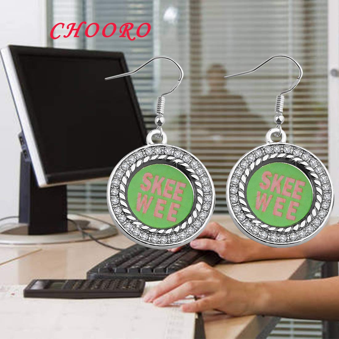 CHOORO Sorority Gifts for Sisters - Pink & Green Graduation Necklace Jewelry - Perfect for Graduation Gifts, Sisterhood Events, and Greek Life Accessories