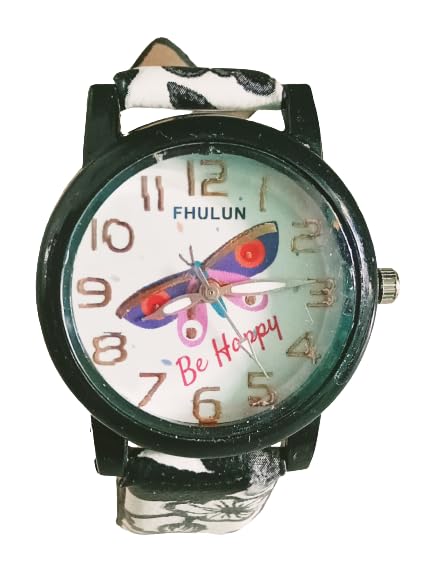 Stylish Girls Circle Shape Multicolor Wrist Watch - Pack of 1 - Perfect Birthday Gift for Girls, Fashion Accessory for School, Parties & Everyday Wear