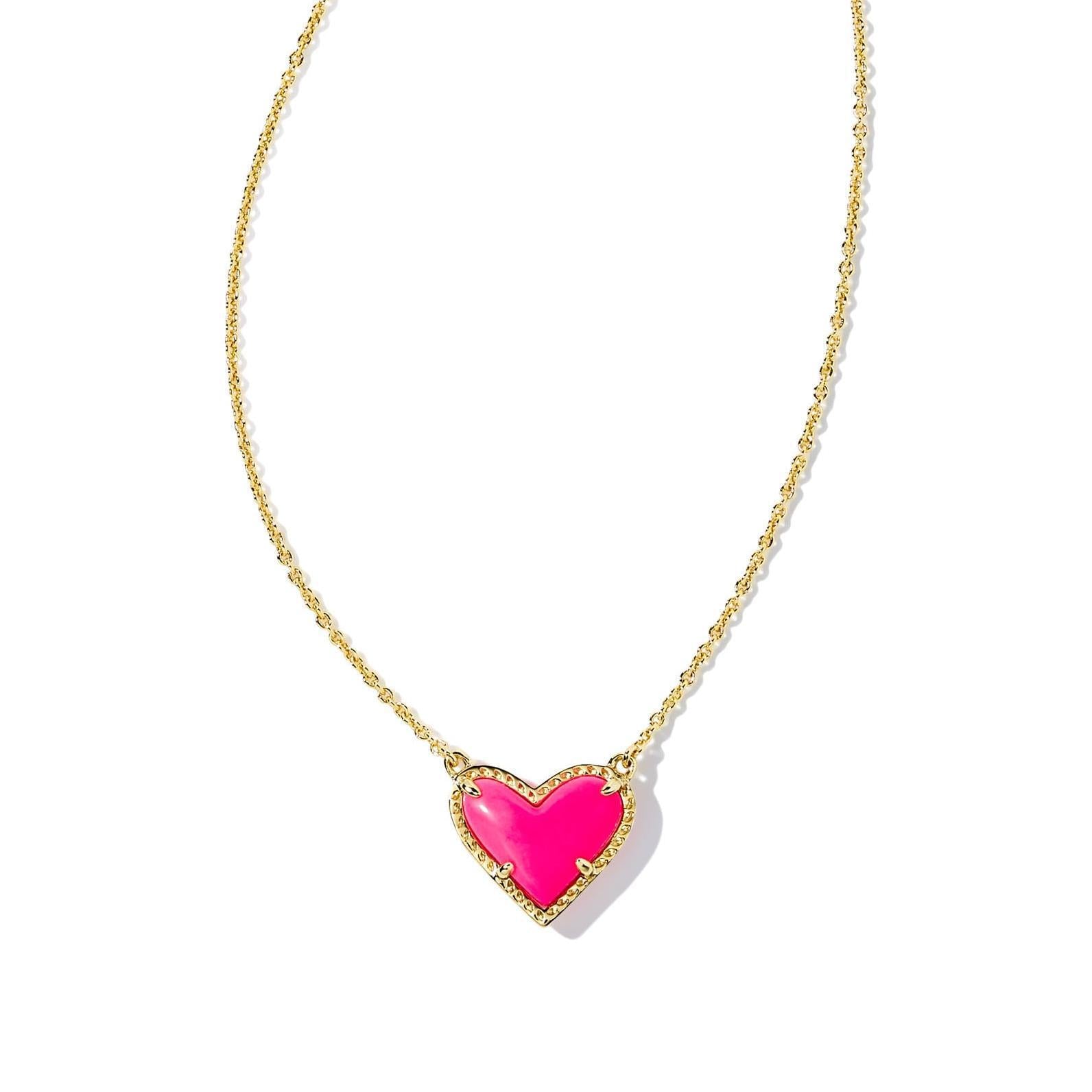 Adjustable Peach Heart Natural Stone Clavicle Chain Necklace for Women - Valentine's Day Gift, Romantic Jewelry for Anniversary, Date Night & Special Occasions
