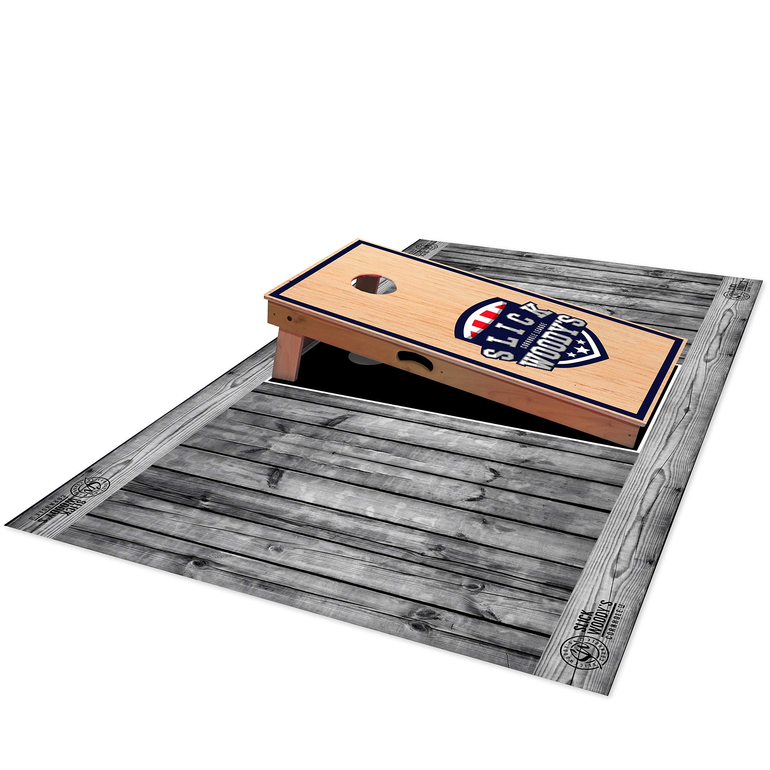 Slick Woody's Grey Barnwood Pitch Pad Set - Premium Baseball Pitching Training Aid for Pitchers & Coaches - Perfect for Practice, Games & Backyard Drills