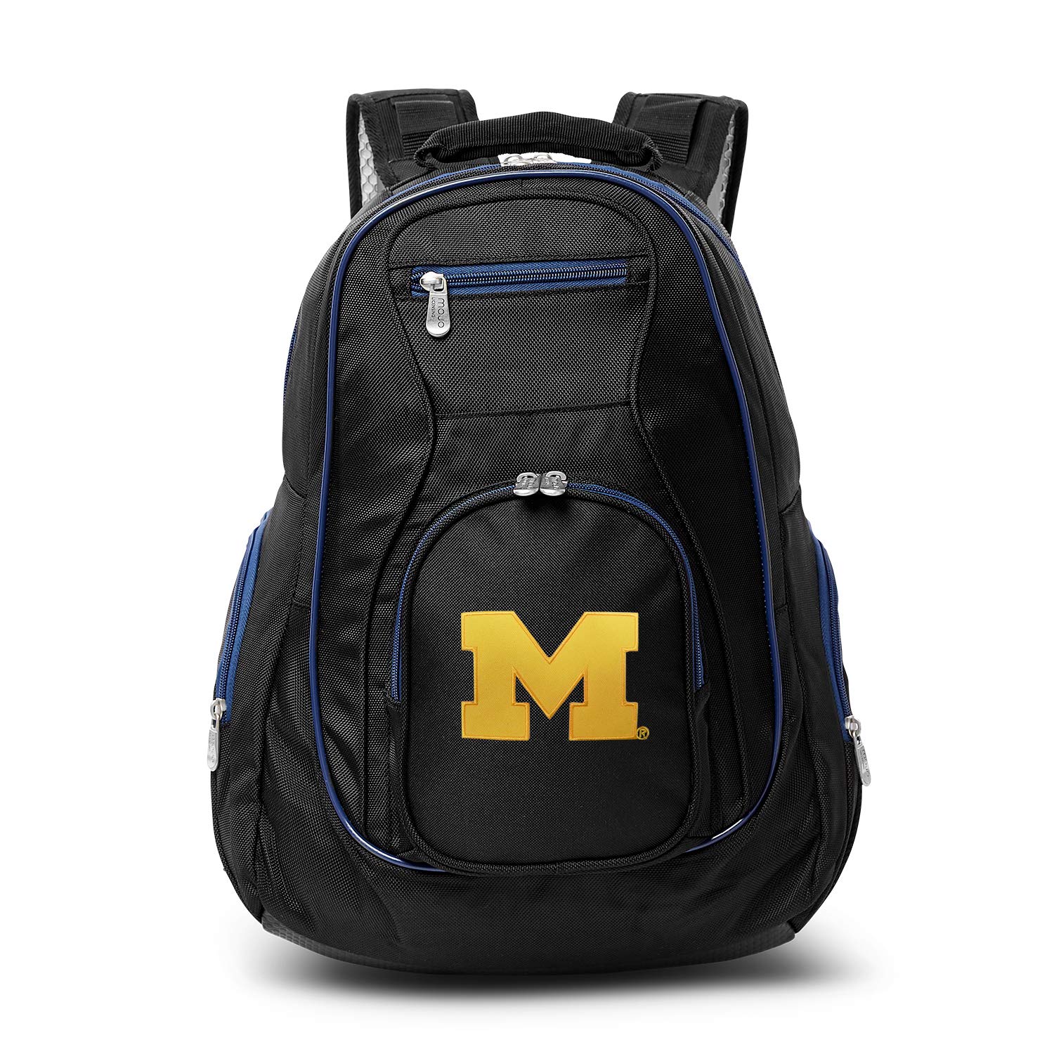 NCAA Colored Trim Premium 19-inch Laptop Backpack with Padded Shoulder Straps - Durable Sports Backpack for Travel, School, College & Business - Perfect for Commuting, Campus Life and Work Essentials