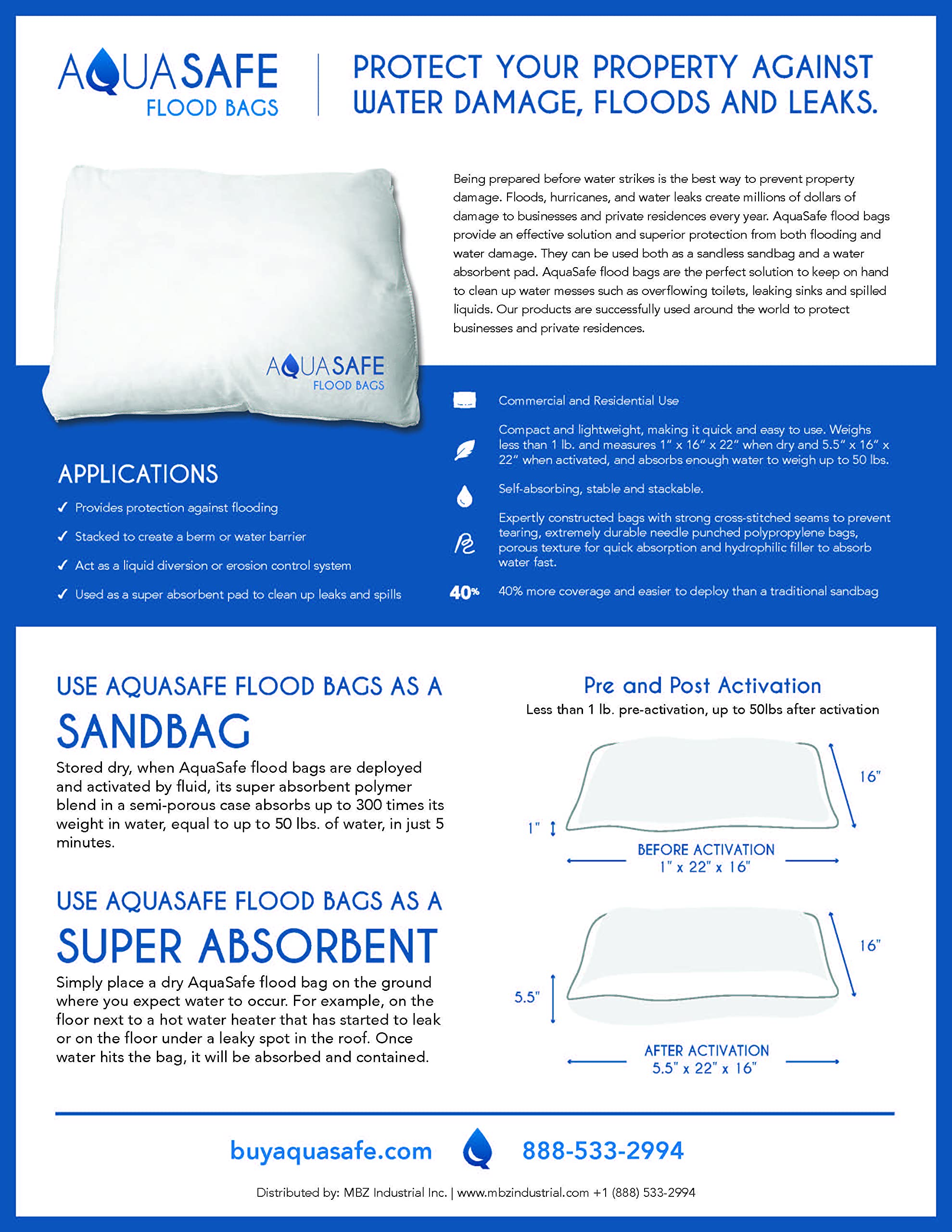 AquaSafe Flood Bags - 16