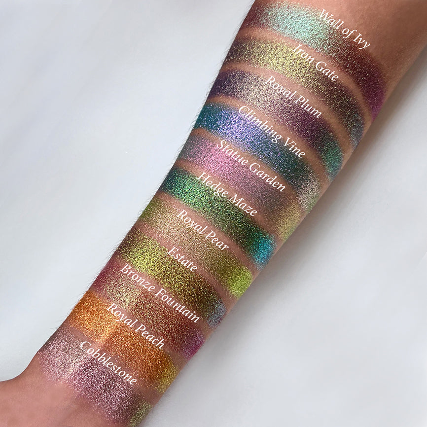 Bronze Fountain Earth Vibrant Multichrome Eyeshadow Palette - Long Lasting Highly Pigmented Makeup for Day & Night Looks - Perfect for Parties, Weddings & Special Occasions