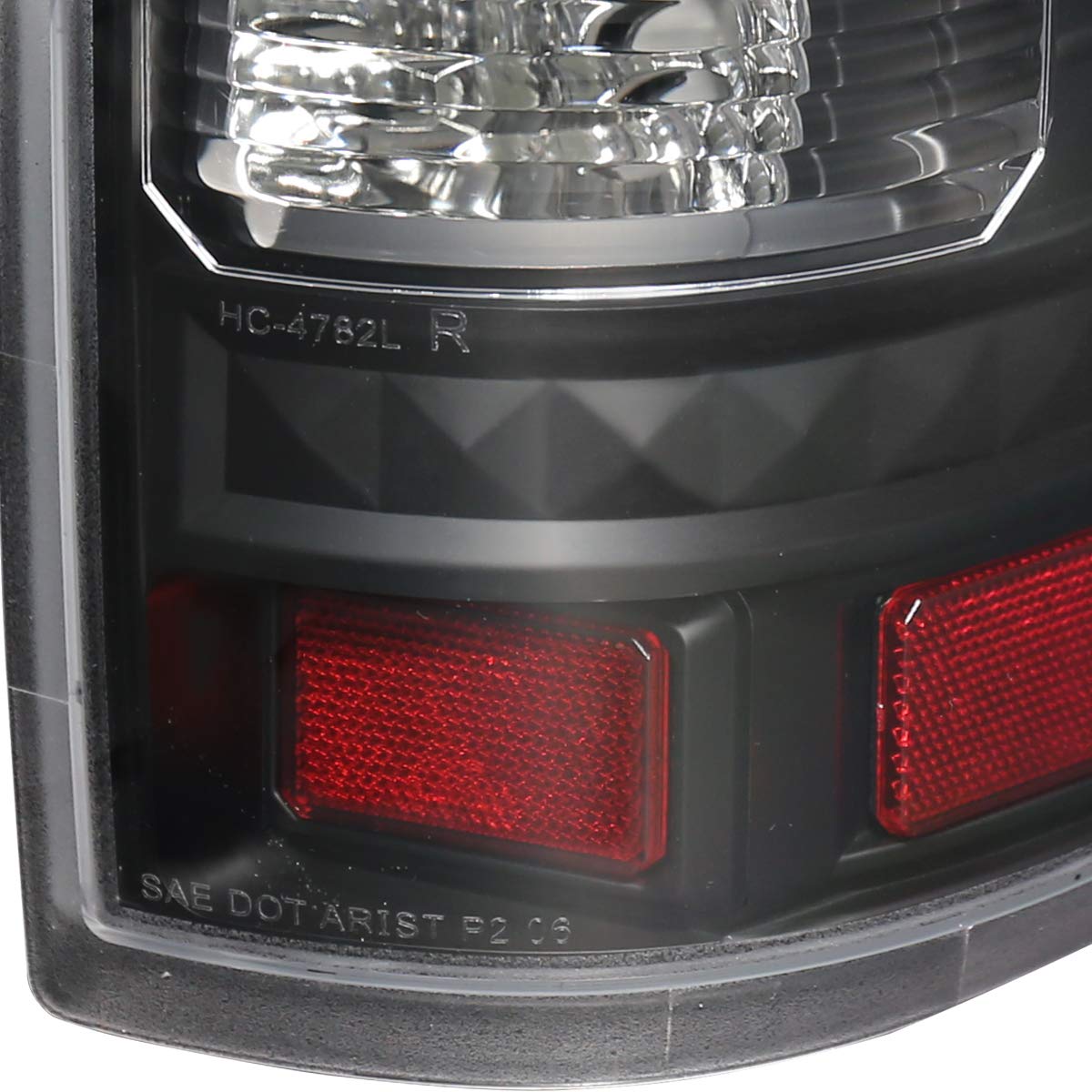 Replacement LED Tail Lights for 2004-2008 Ford F150 Style Side - Black Housing with Clear Lens | Upgrade for Better Visibility & Style