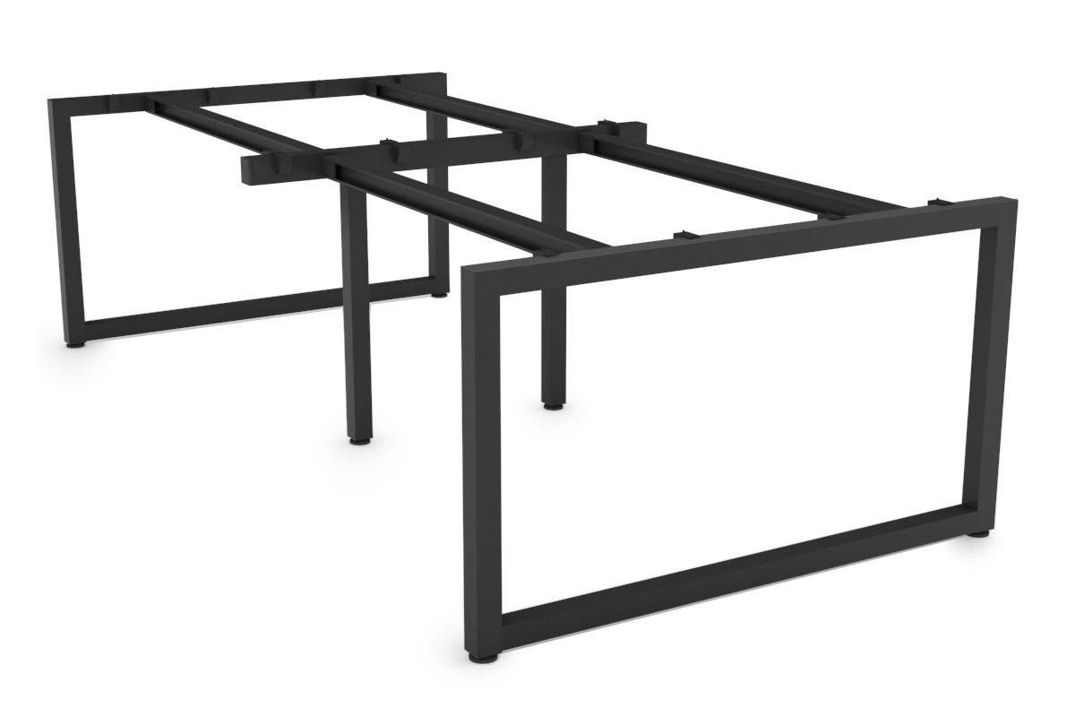 Quadro Loop Legs Table Frame - Black Metal Base for Dining, Coffee, or Conference Tables - Perfect for Home, Office, and Restaurant Use