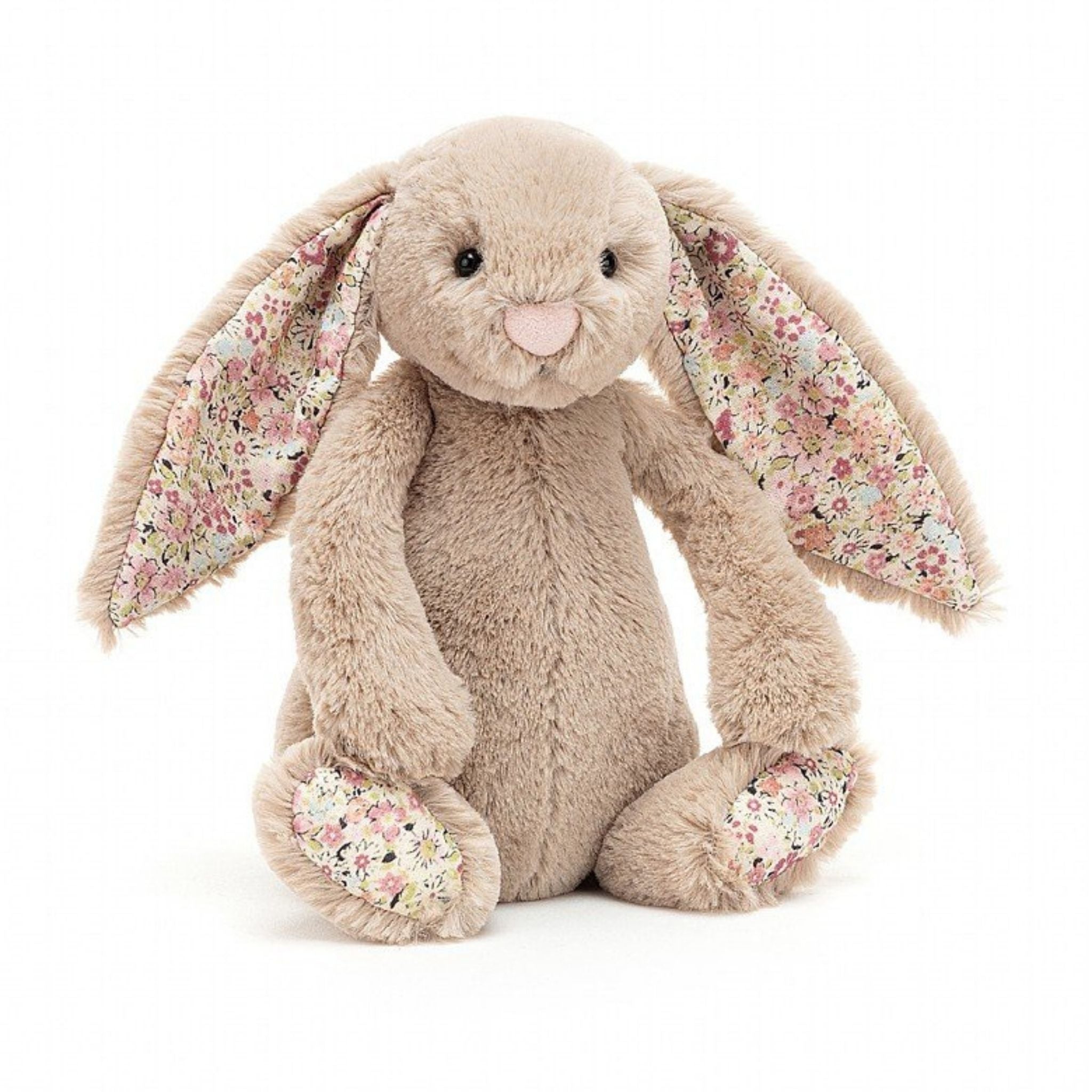 Blossom Bea Beige Bunny Medium Plush Toy by Jellycat - Soft Cuddly Stuffed Animal for Kids, Nursery Decor & Gift