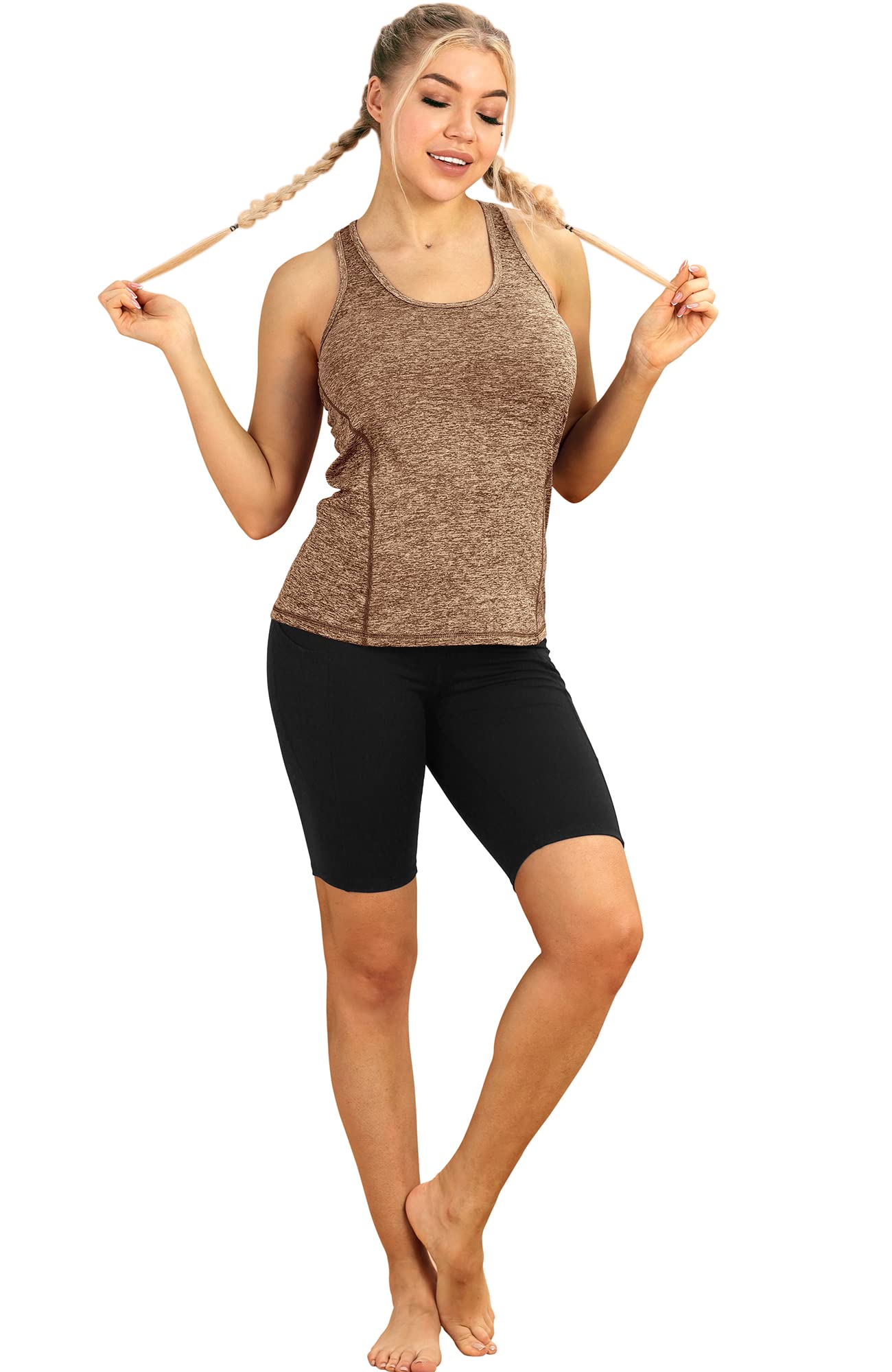 ICY ZONE Women's Workout Tank Tops - Breathable Racerback Athletic Shirts for Yoga, Running & Gym | Moisture-Wicking Exercise Tops for Women (Perfect for Hot Yoga, HIIT Workouts & Summer Training)