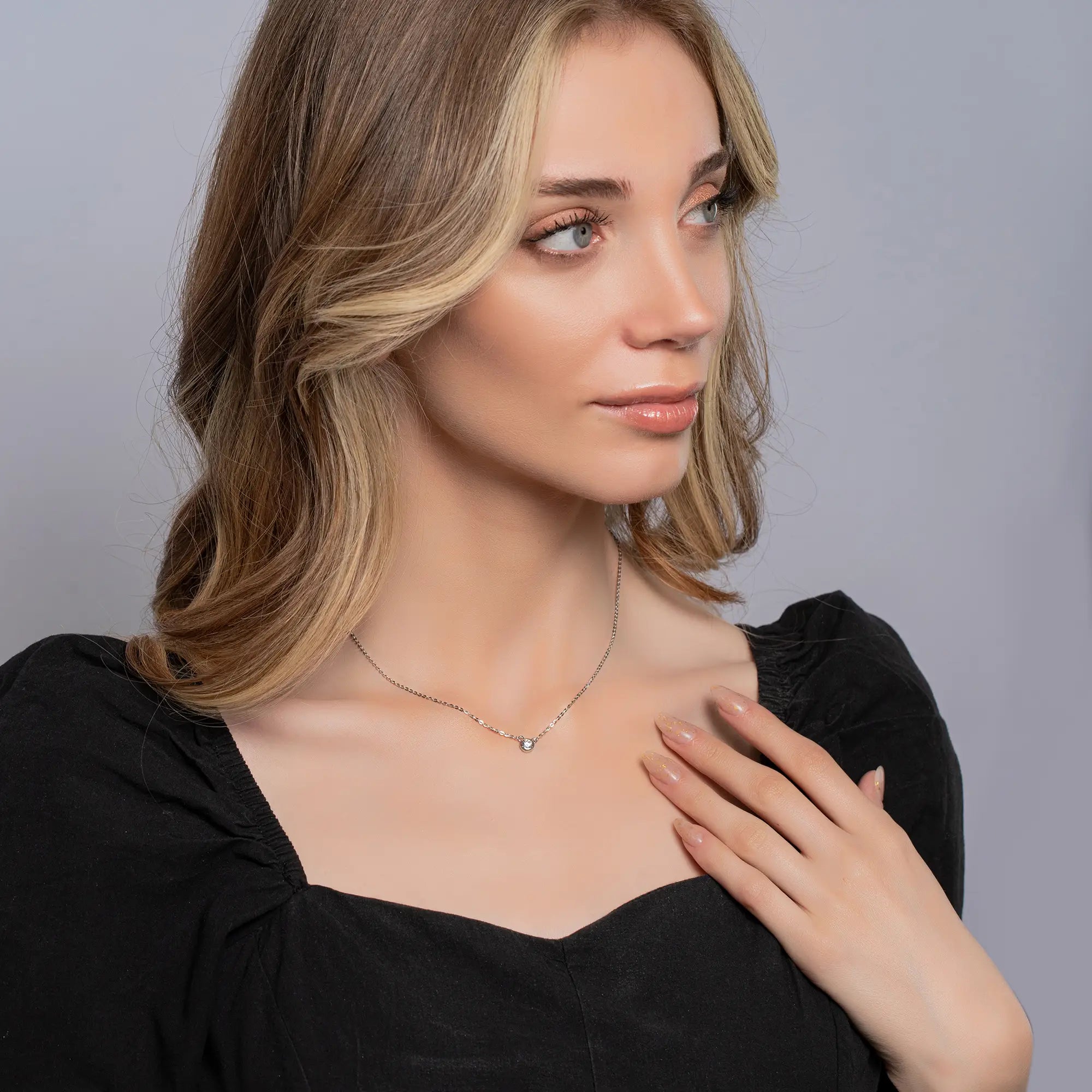 Small Sphere Necklace - Minimalist Sterling Silver Pendant for Women | Perfect for Everyday Wear, Gifts & Special Occasions