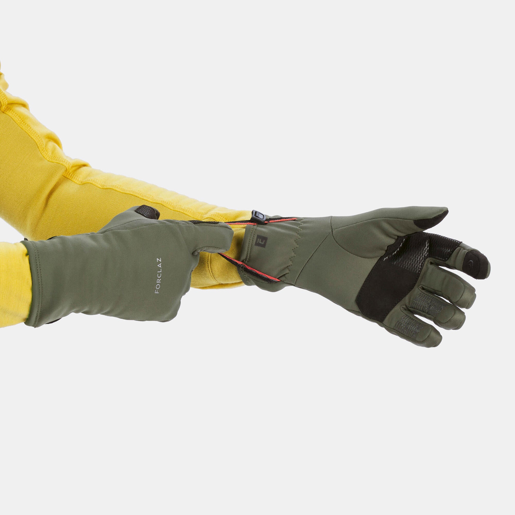 Forclaz MT500 Touchscreen Backpacking Gloves for Adults - Stretchable & Durable for Hiking, Camping & Outdoor Adventures