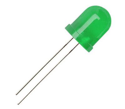8mm Large Green Diffused Lens LEDs - Perfect for DIY Electronics, Home Lighting, and Automotive Decoration