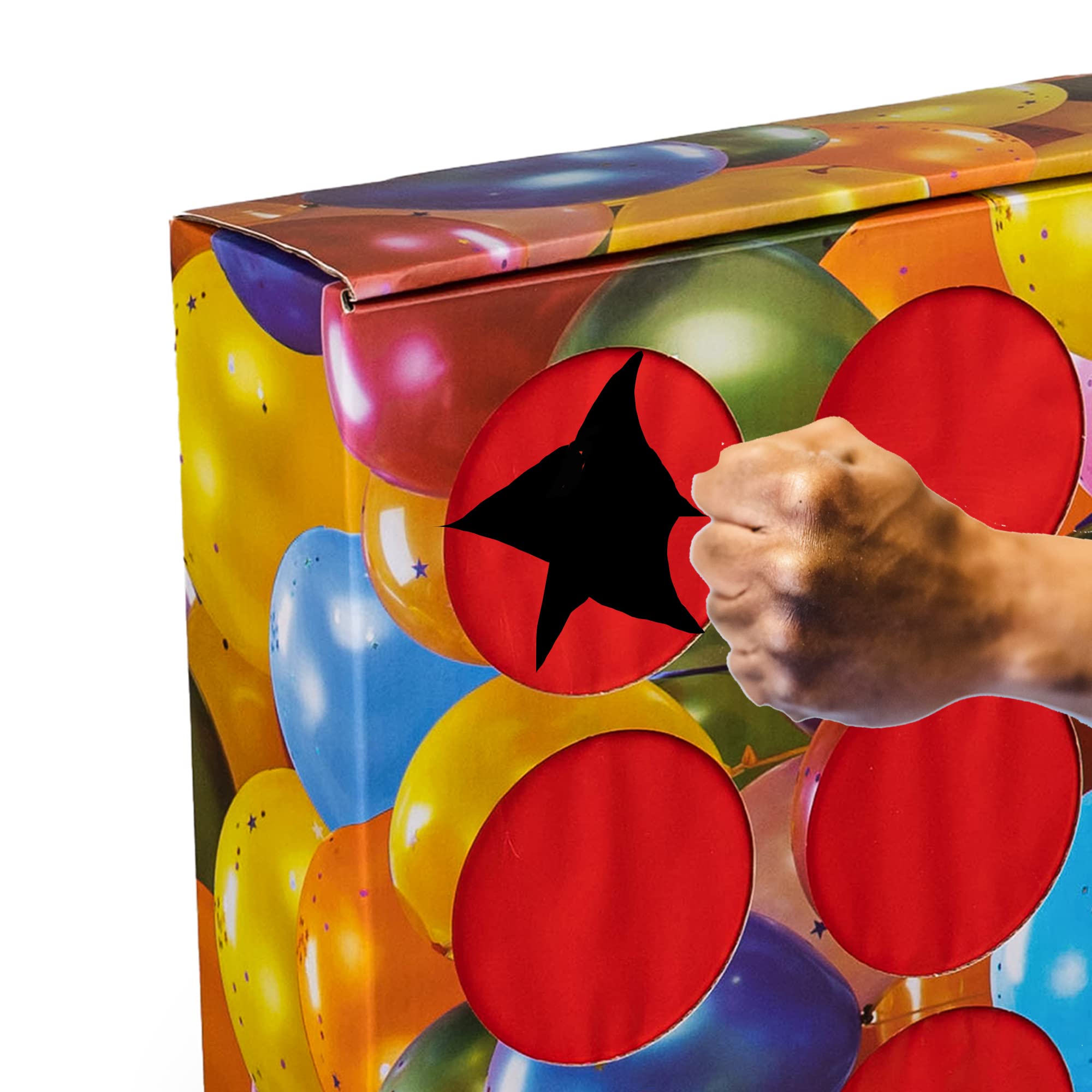 Prize Party Punch Box Game with 2 Paper Board Inserts & 12 Compartments - Fun Reward Incentive for School Teachers, Parents, Birthdays & Holidays - Perfect for Classroom Rewards, Party Games & Special Events (Punch-Box-LB)