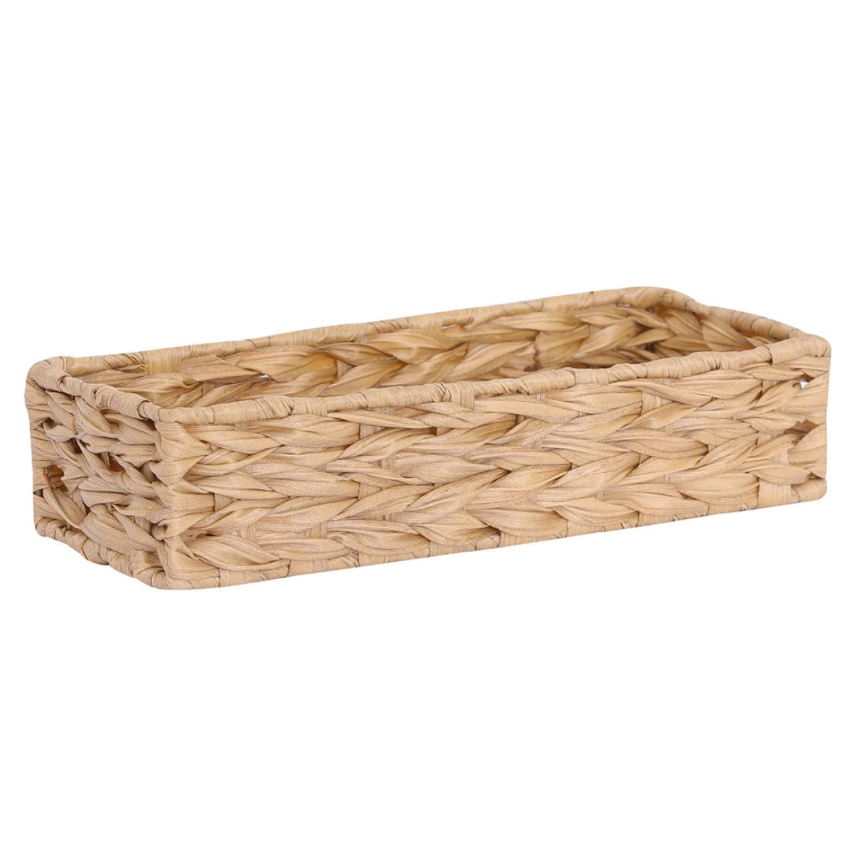 Willow Woven Storage Basket - Small Wicker Organizer for Home & Office