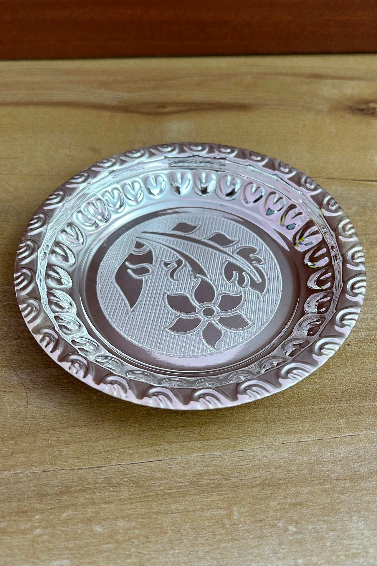 925 Sterling Silver 5.5 Inch Decorative Plate - Elegant Design 38 for Dining Table Centerpiece, Wedding Gift & Home Decor