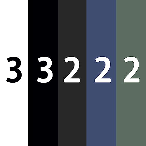 3black+3white+2grey+2blue+2green