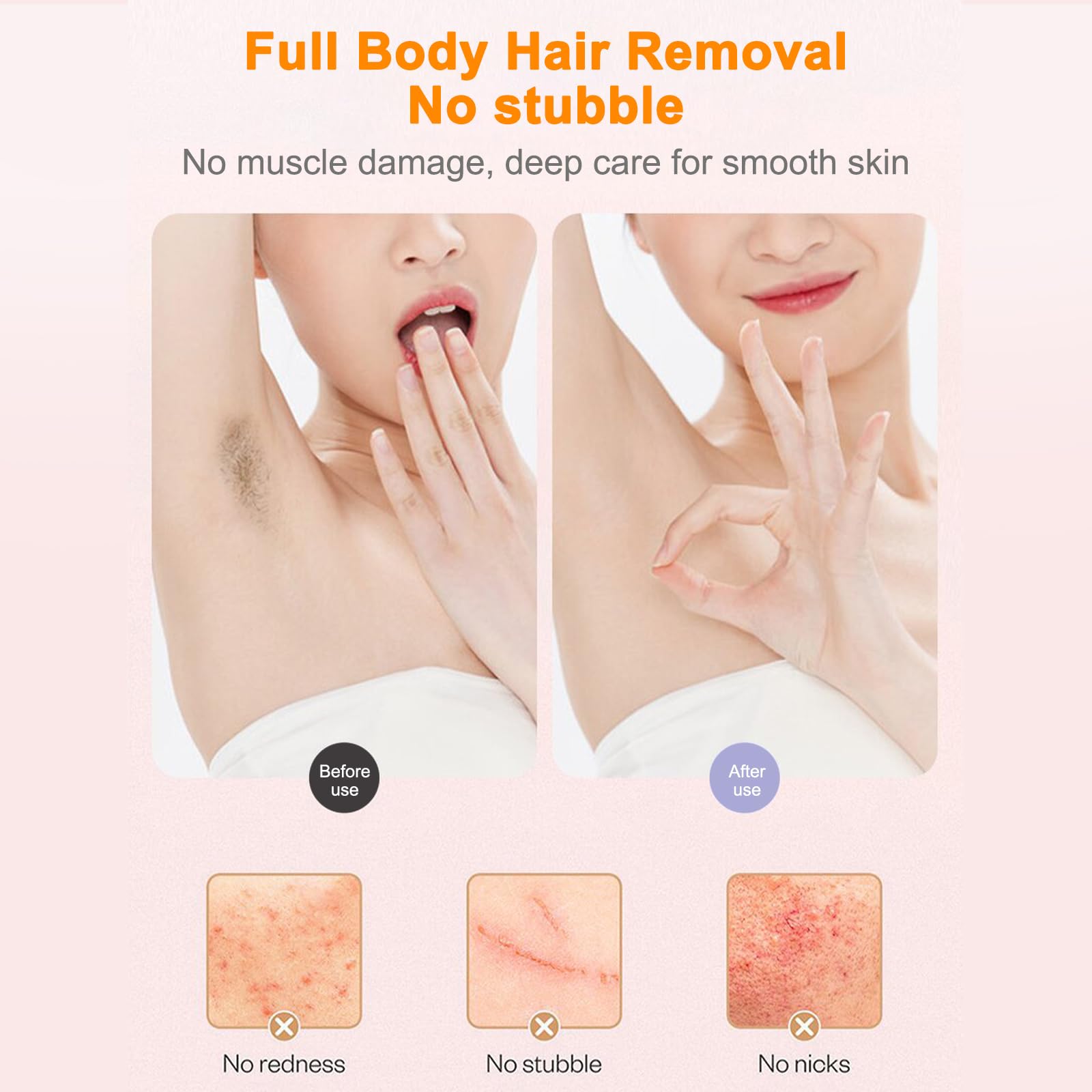 Electric Bikini Trimmer & Body Hair Shaver - Dual Head Rechargeable Women's Shaver for Legs, Underarms, Lips & Intimate Areas - Smooth Skin at Home or Travel