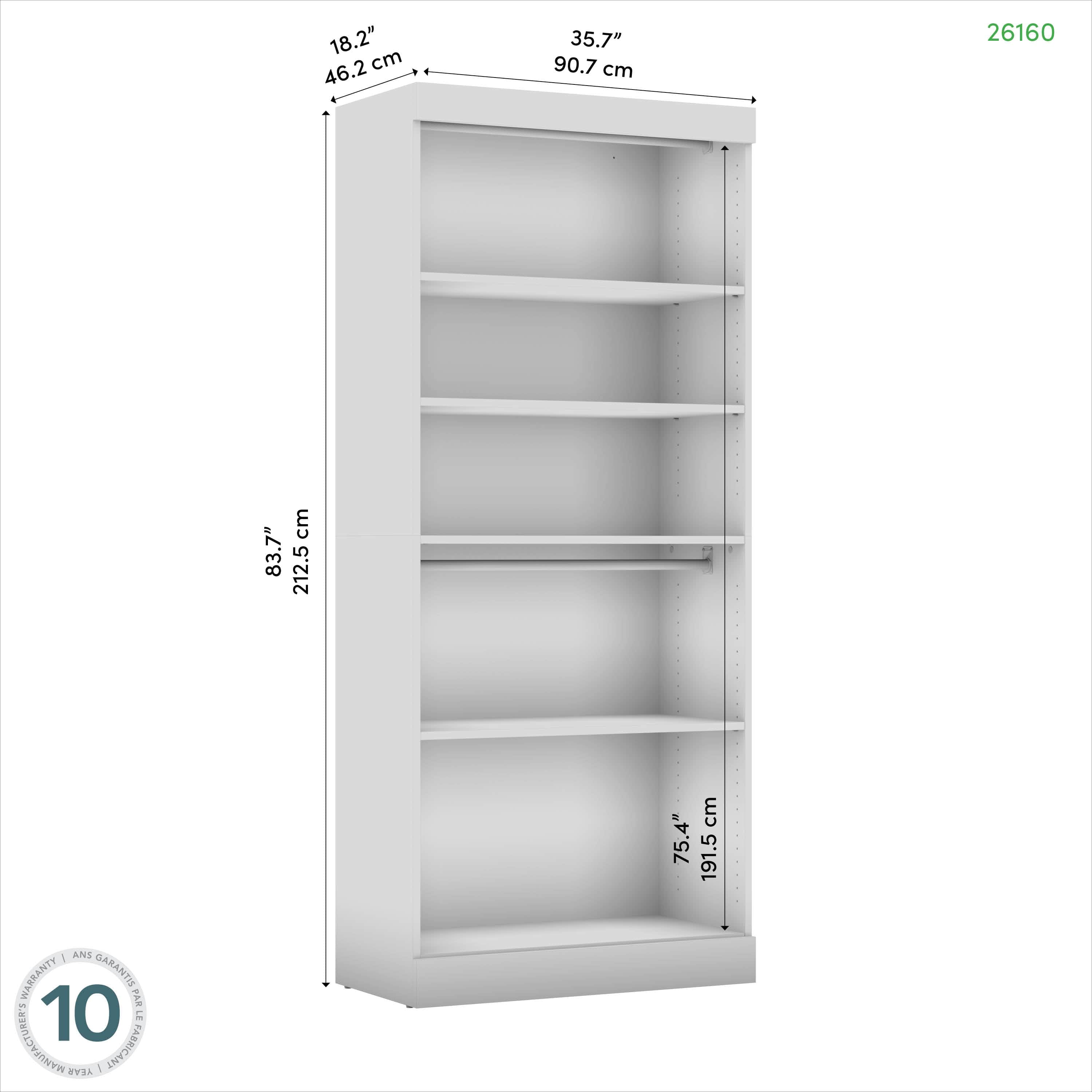 Pur 36 Closet Organizer Storage Unit - 7 Color Options for Bedroom, Closet & Home Organization