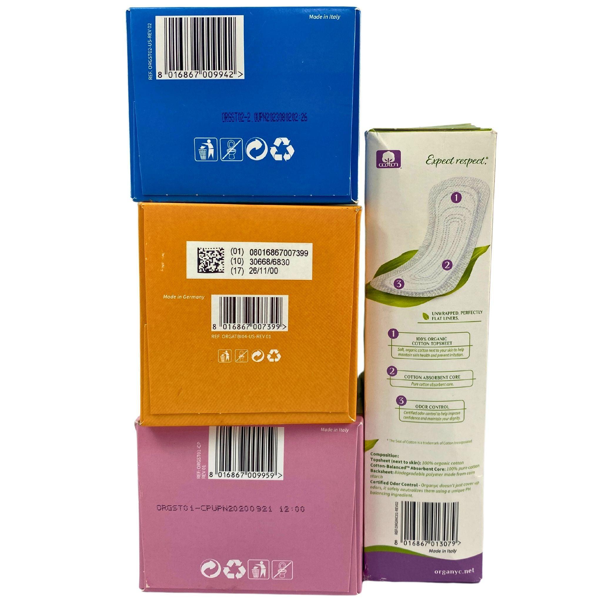 Organic Cotton Feminine Care Kit - 50 Pcs Assorted Tampons & Pads for Women | Hypoallergenic, Chemical-Free Period Protection | Perfect for Travel, Gym & Daily Use