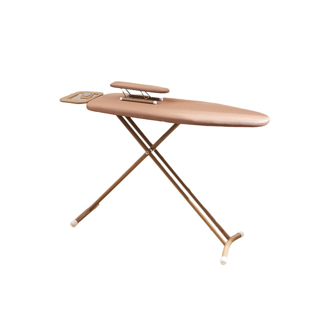 Premium Foldable Ironing Board with 8 Adjustable Heights - Heat Resistant Surface & Built-in Iron Rest - 64cm/90cm Size for Home & Laundry Room Use - Perfect for Clothes, Linens & Fabric Care