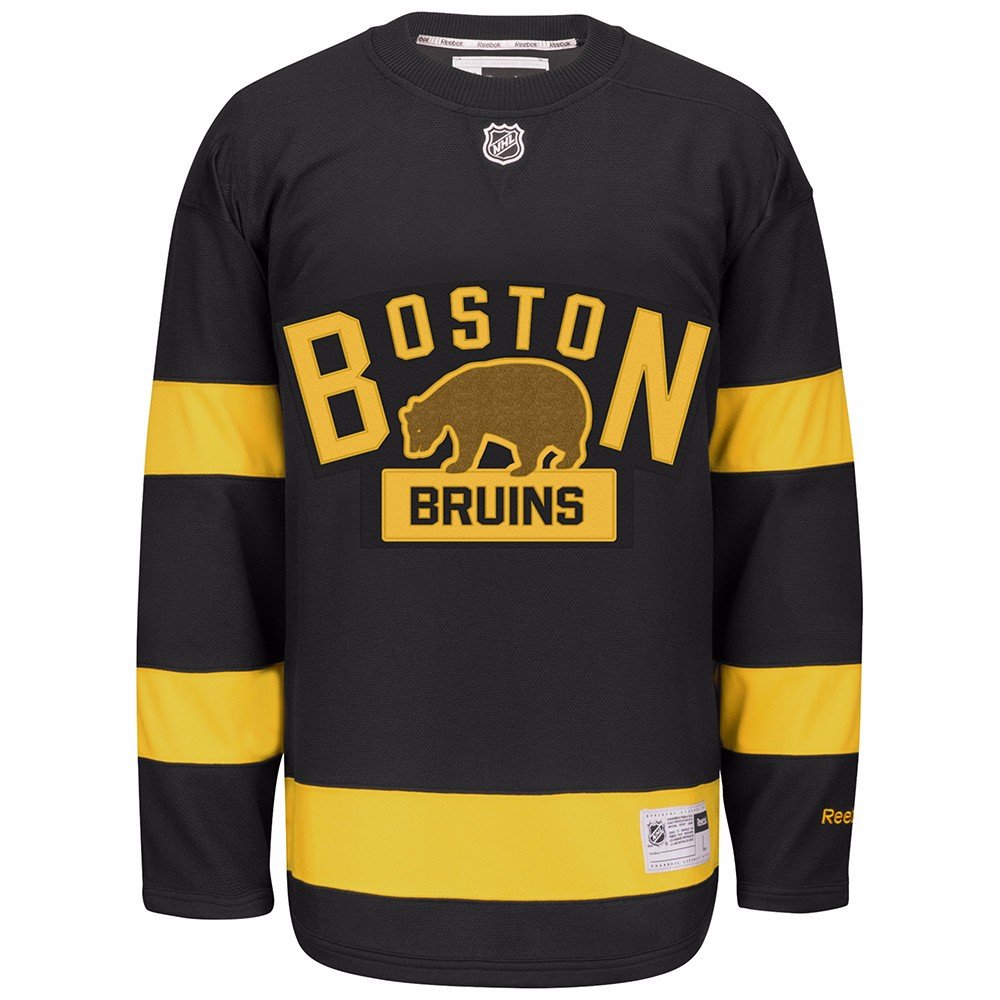 Reebok Boston Bruins NHL Black 2016 Official Winter Classic Premier Hockey Jersey - Perfect for Games, Fan Events & Sports Collectibles
