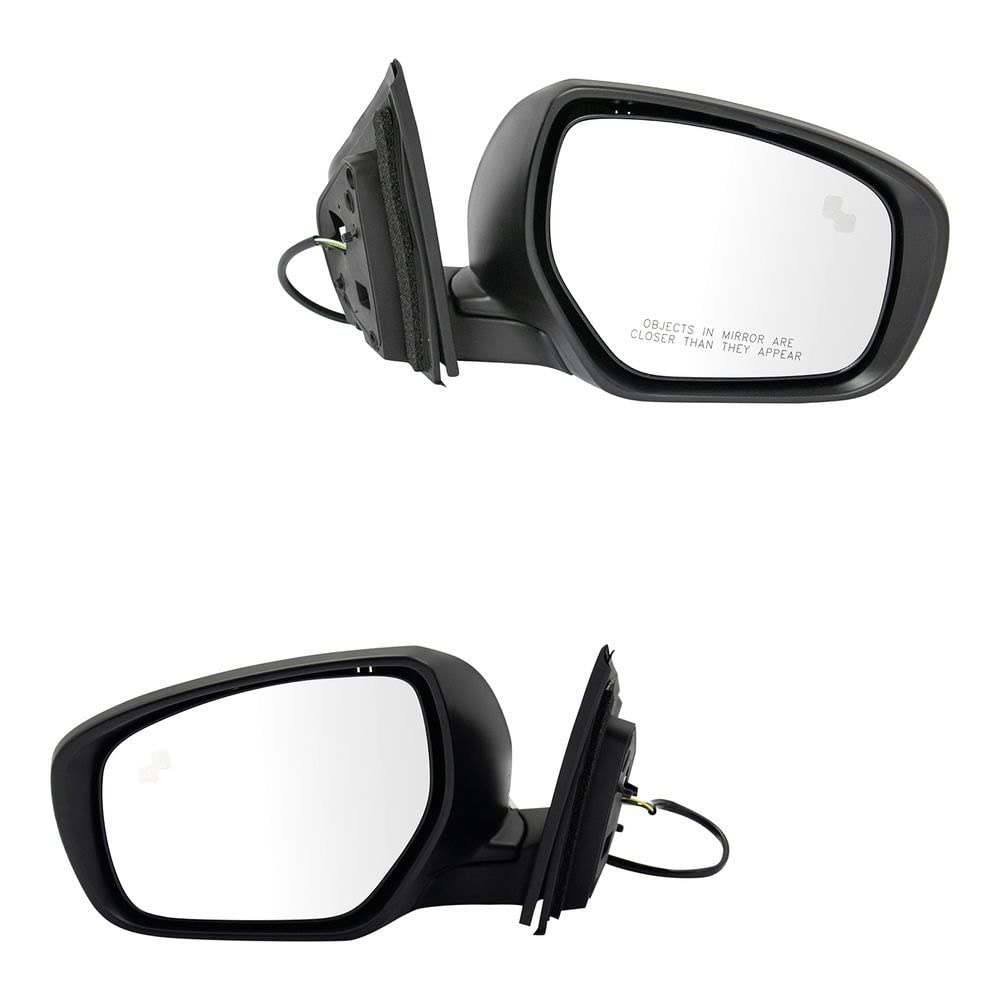 TRQ Driver & Passenger Side Mirror Replacement Set for 2014-2015 Mazda CX-9 - MA1320223 & MA1321223 - Perfect for Road Safety and Easy Installation