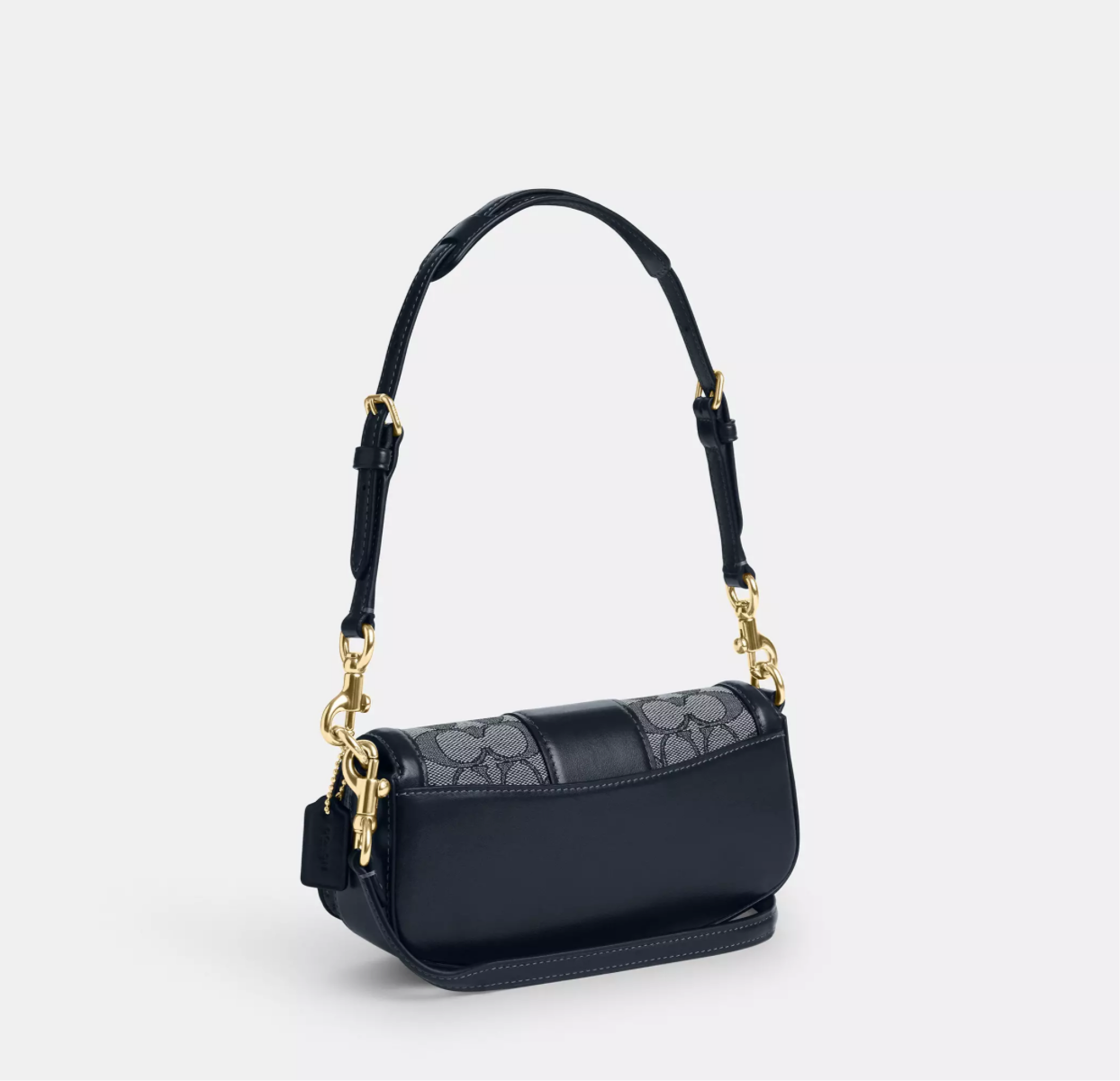 NWT Coach Andrea Small Shoulder Bag in Signature Jacquard & Leather - Stylish Crossbody Purse for Women, Perfect for Work, Travel & Everyday Use