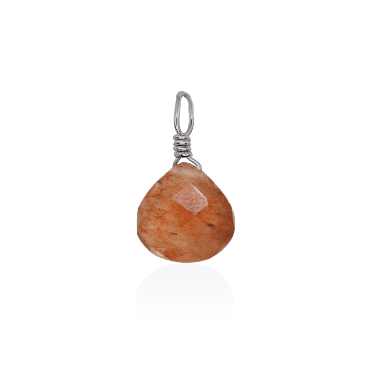 Tiny Sunstone Teardrop Gemstone Pendant Necklace - Natural Healing Crystal Jewelry for Women - Perfect for Meditation, Yoga & Spiritual Gifts