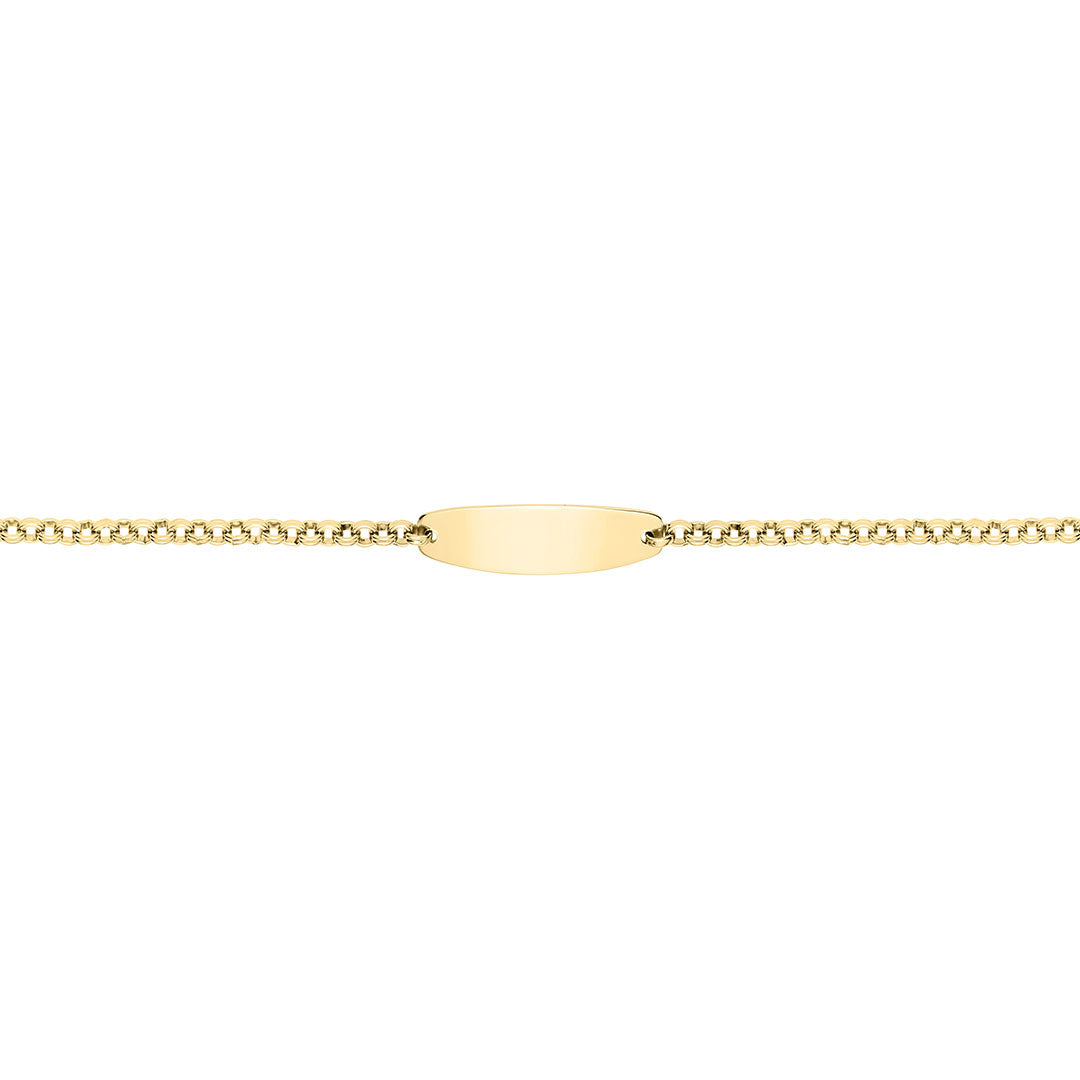 14K Gold Filled ID Bracelet for Kids - Personalized Name Bracelet for Girls & Boys - Perfect for Birthdays, Gifts & Special Occasions