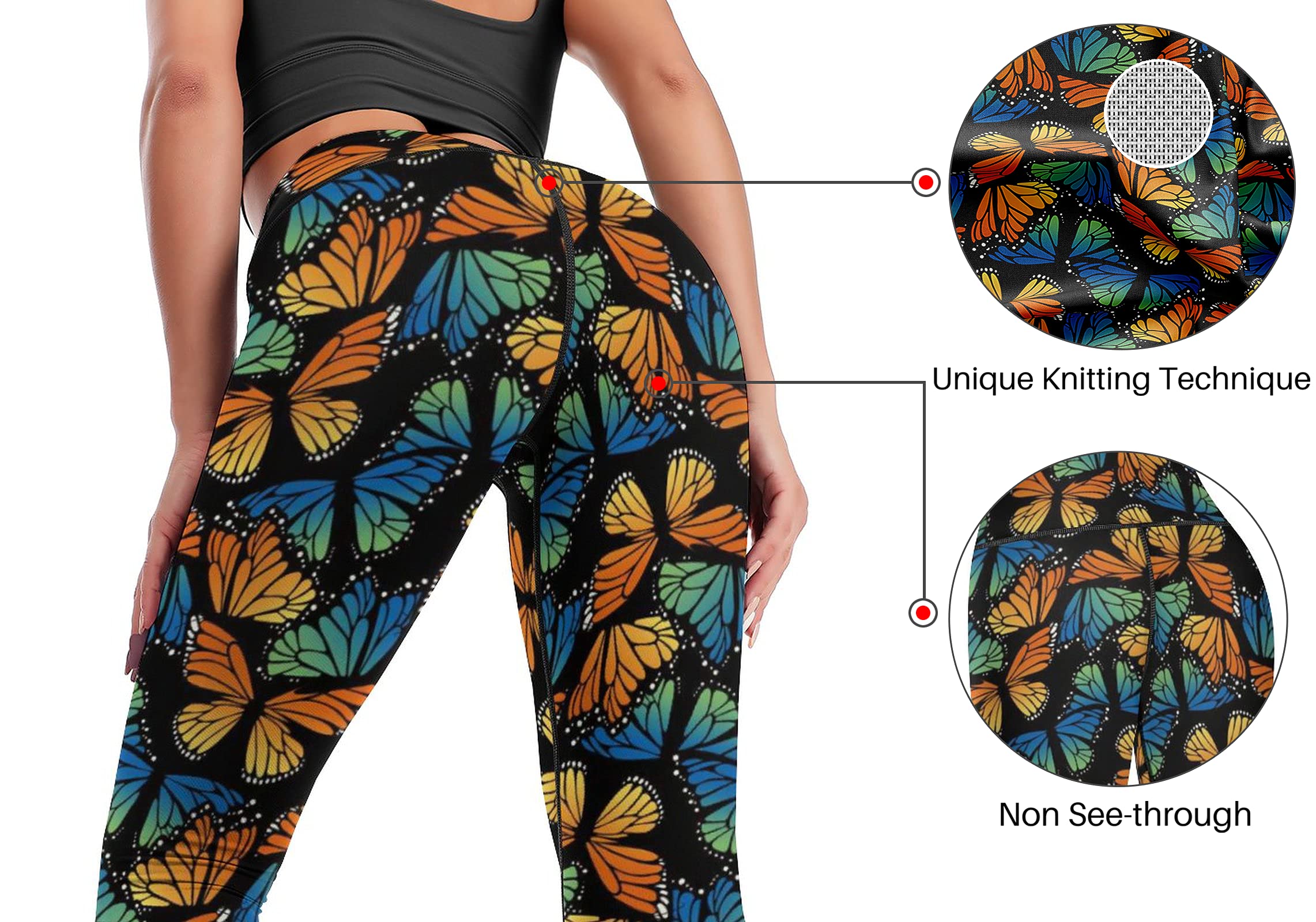 Cerburny High Waisted Yoga Pants for Women - Tummy Control Workout Leggings, Gym & Athletic Spandex Pants - Perfect for Yoga, Running & Fitness Training