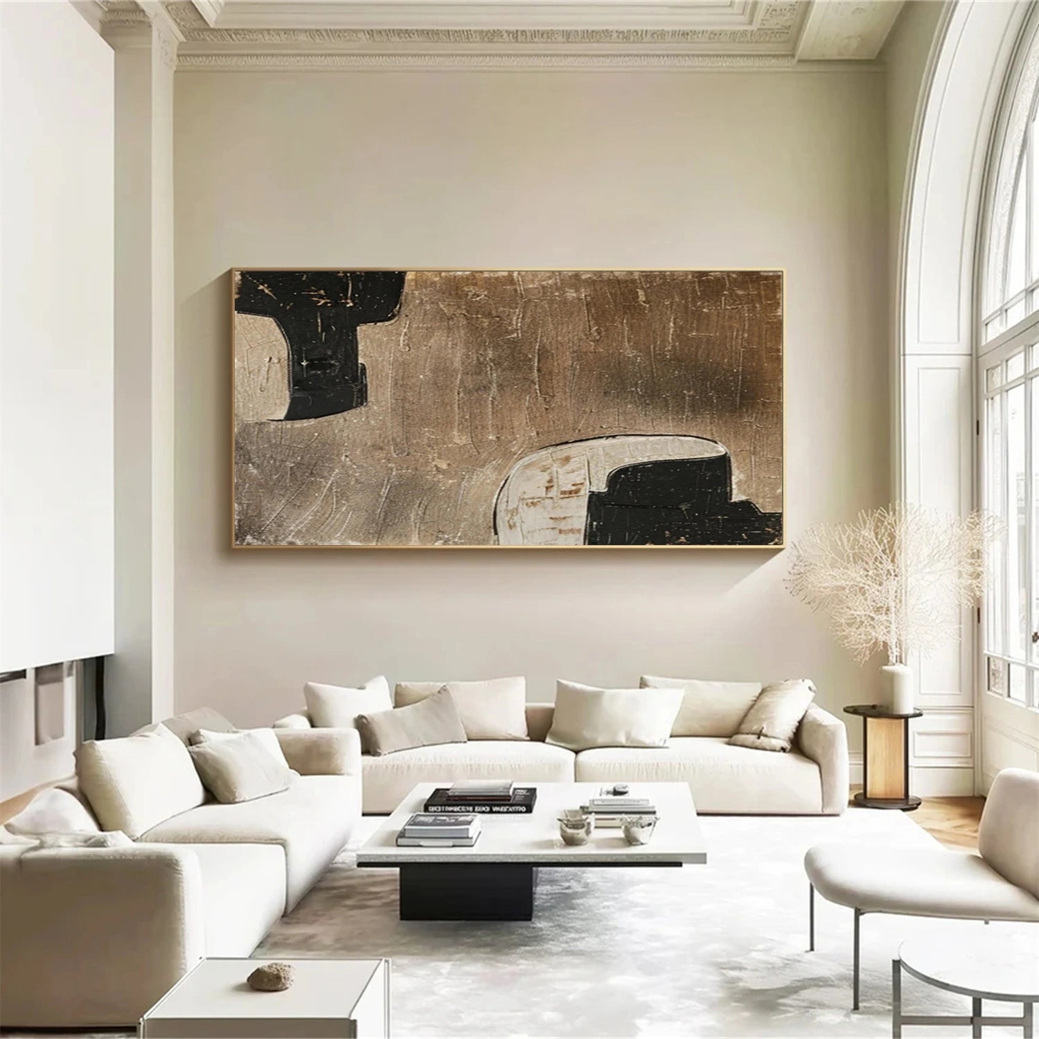 Abstract Tranquility Wall Art #WS205 - Modern Minimalist Canvas Painting for Home & Office Decor - Perfect for Living Room, Bedroom or Meditation Space