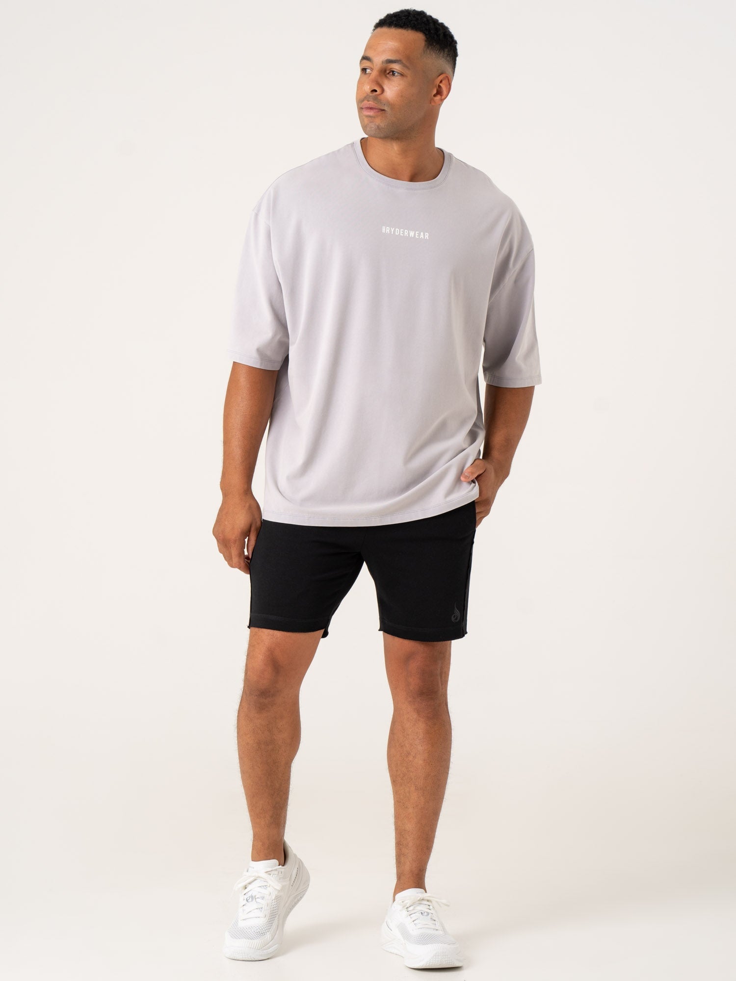 Pursuit Oversized T-Shirt for Women - Soft Lavender Stonewash Cotton Tee | Casual Loungewear, Streetwear & Everyday Comfort