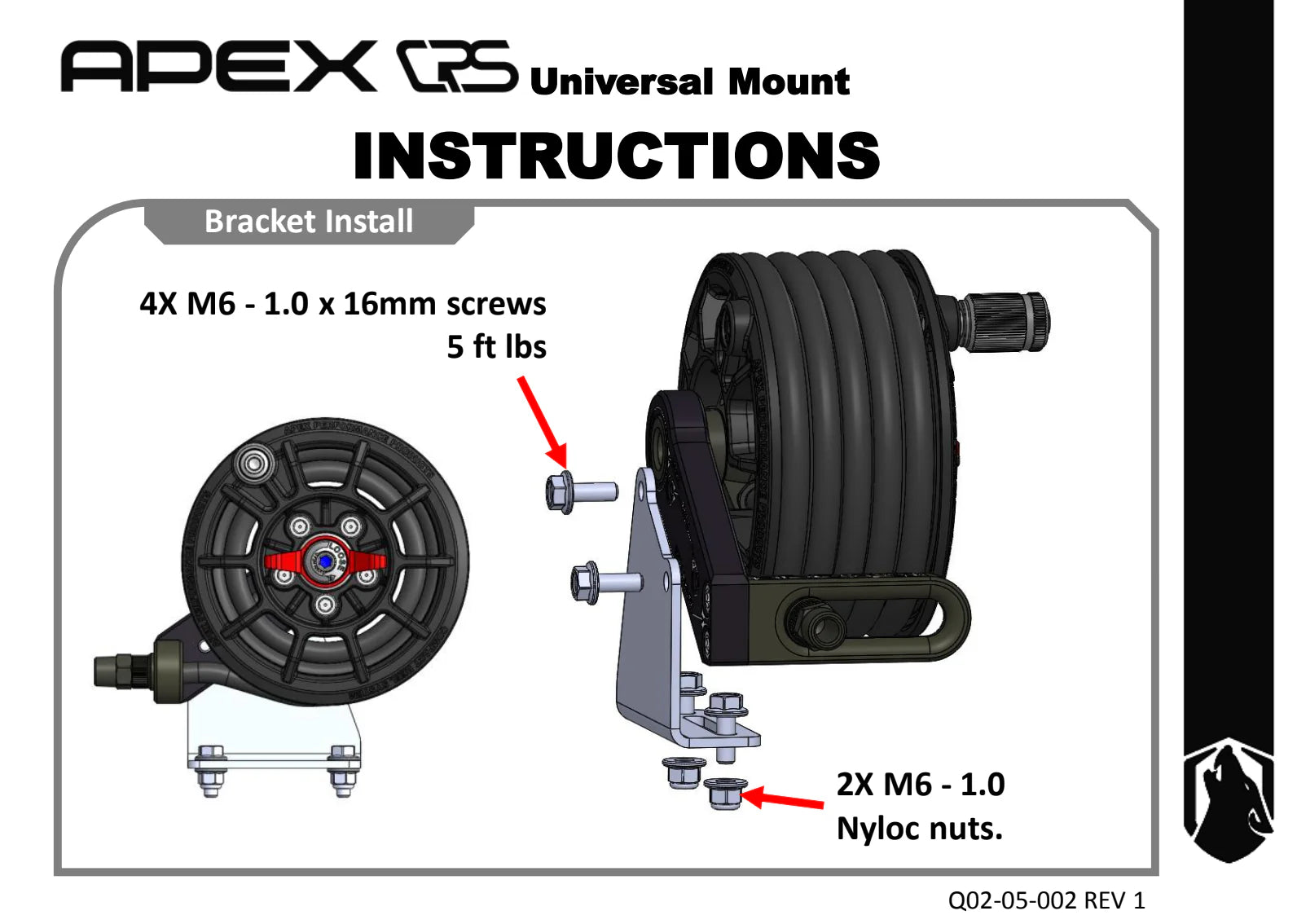APEX Compact Air Hose Reel System with Universal Mounting Bracket - Heavy Duty Retractable Air Compressor Hose Reel for Garage, Workshop & Industrial Use