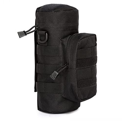 Tactical MOLLE Water Bottle Pouch - Military Grade Hydration Carrier for Hiking, Camping & Outdoor Adventures - Compatible with Waist Belts & Shoulder Straps (Green)