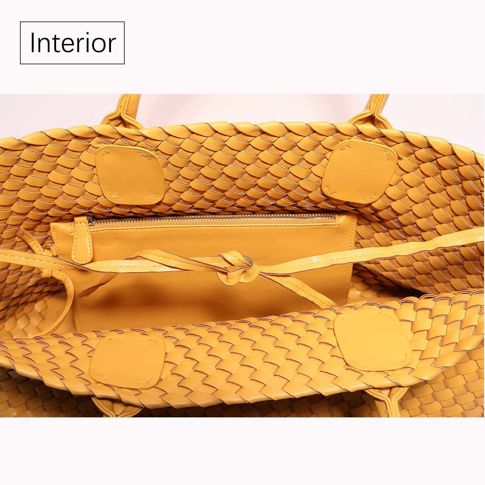 Stylish Large Capacity Woven Tote Bag for Women - Fashionable Shopper, Travel & Everyday Shoulder Handbag | Perfect for Work, Beach, Shopping & Travel Accessories