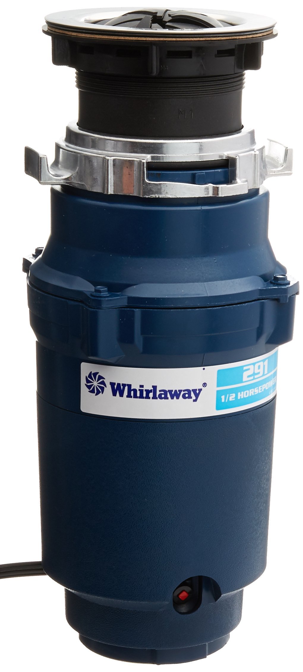 Whirlaway 291 1/2 HP Garbage Disposal Unit with Power Cord - 2 Pack (Blue) | Under Sink Kitchen Waste Disposer for Home & Restaurant Use