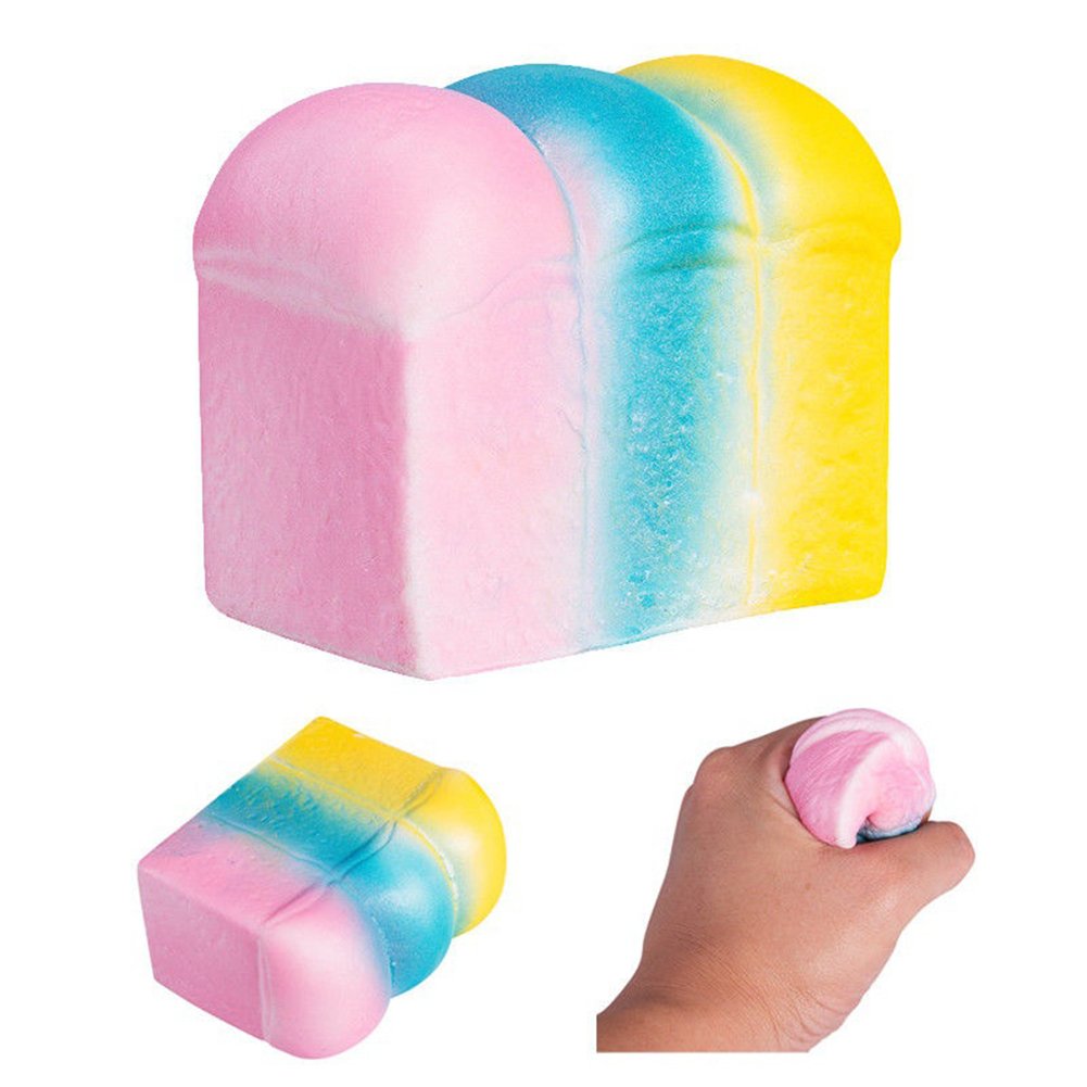 **ChoppyWAVE Squeeze Toys for Stress Relief - Slow Rising Soft Scented Bread Squishy Toys for Kids & Adults - Multicolor - Perfect for Anxiety Relief, Office Desk, and Sensory Play**