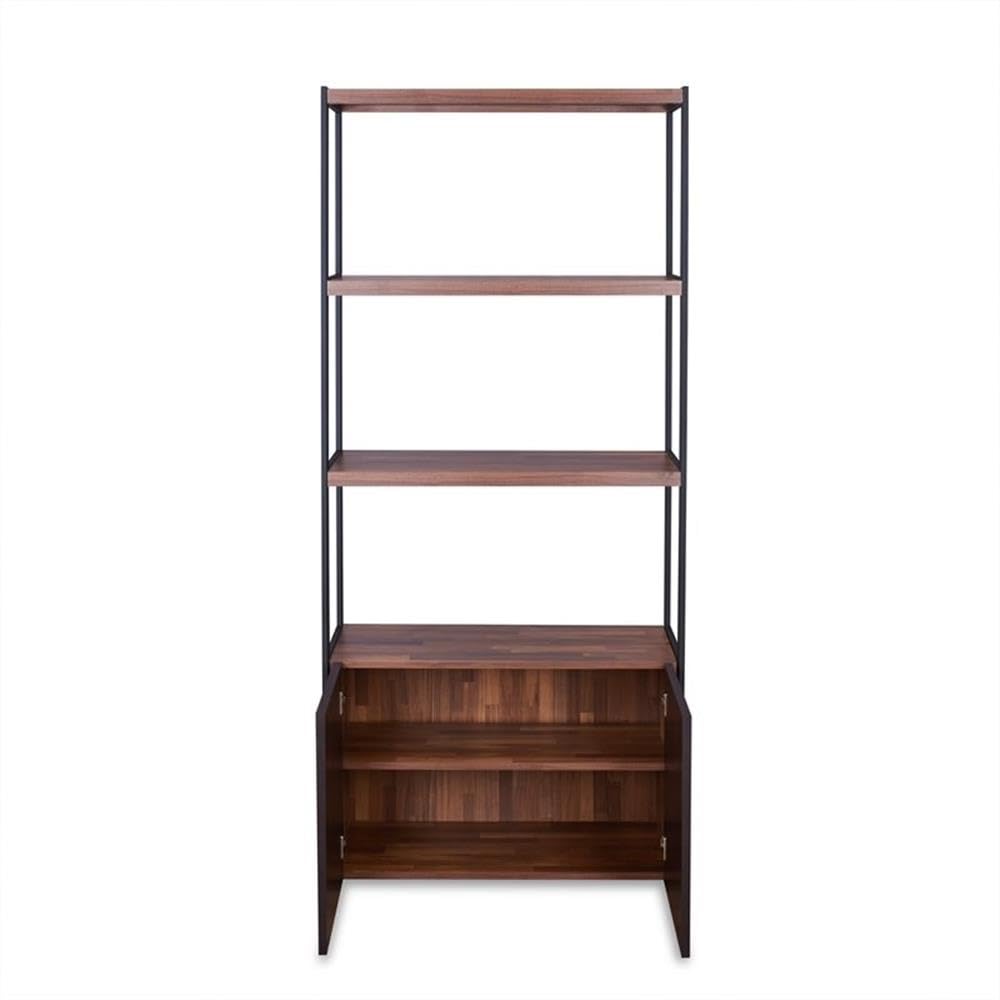 Acme Furniture 92442 Shay Bookcase - Modern 5-Shelf Wooden Bookcase for Home & Office Storage - Perfect for Living Room, Bedroom, or Study Organization