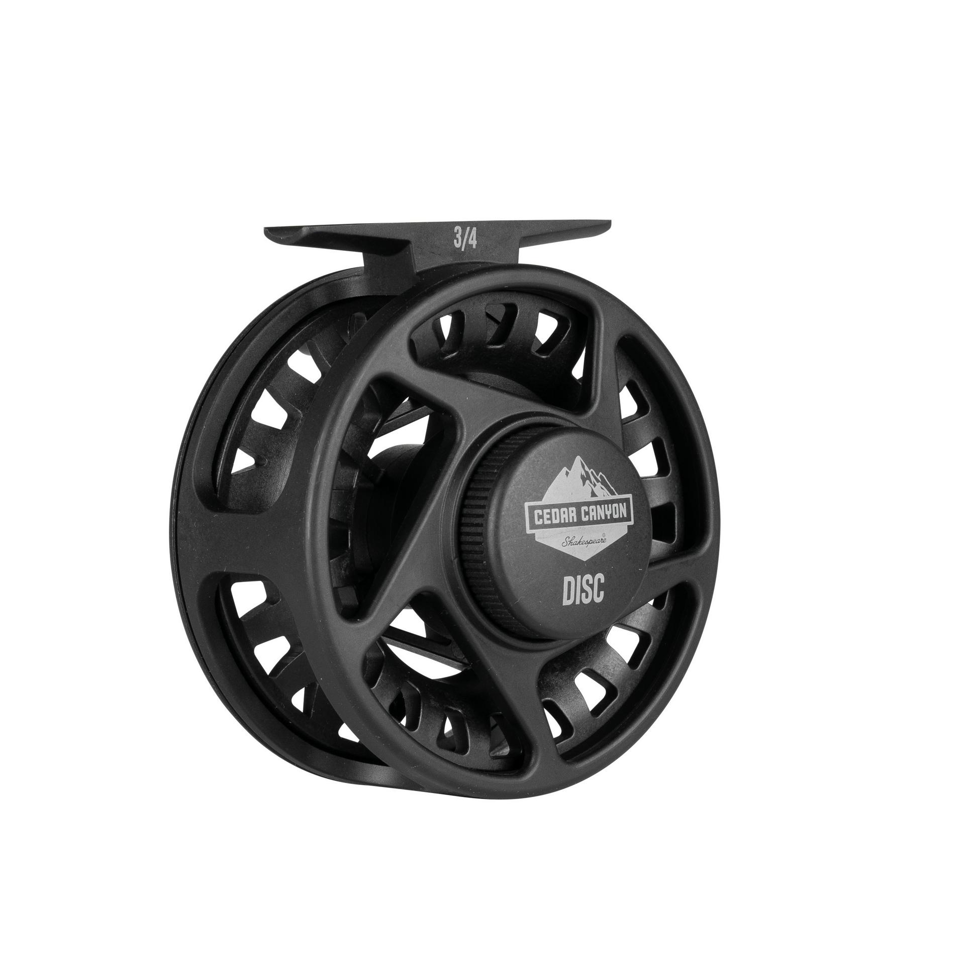 Premium Cedar Canyon™ Disc Fly Reel - Smooth Drag System for Trout & Salmon Fishing - Perfect for Freshwater & Saltwater Fly Fishing Adventures