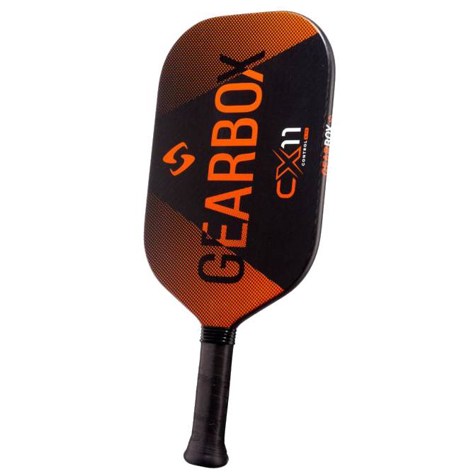 Premium Gearbox CX11E Elongated Control Pickleball Paddle - Lightweight 8.5oz Orange Paddle for Enhanced Spin & Power | Perfect for Tournament Play & Recreational Games