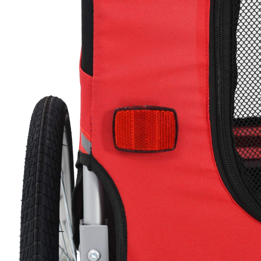 Festnight Foldable Dog Bike Trailer with Breathable Mesh Windows & Safety Flag - Suspension Pet Bicycle Carrier for Small to Medium Dogs & Cats - Perfect for Cycling Adventures, Park Trips & Outdoor Exercise with Your Pet