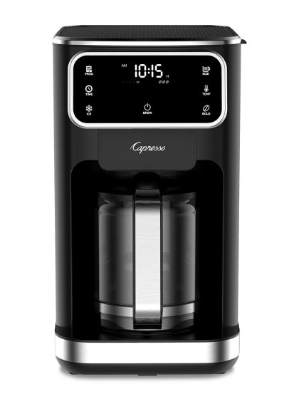 Capresso 12 Cup Programmable Touchscreen Coffee Maker with Glass Carafe - Perfect for Home, Office & Entertaining