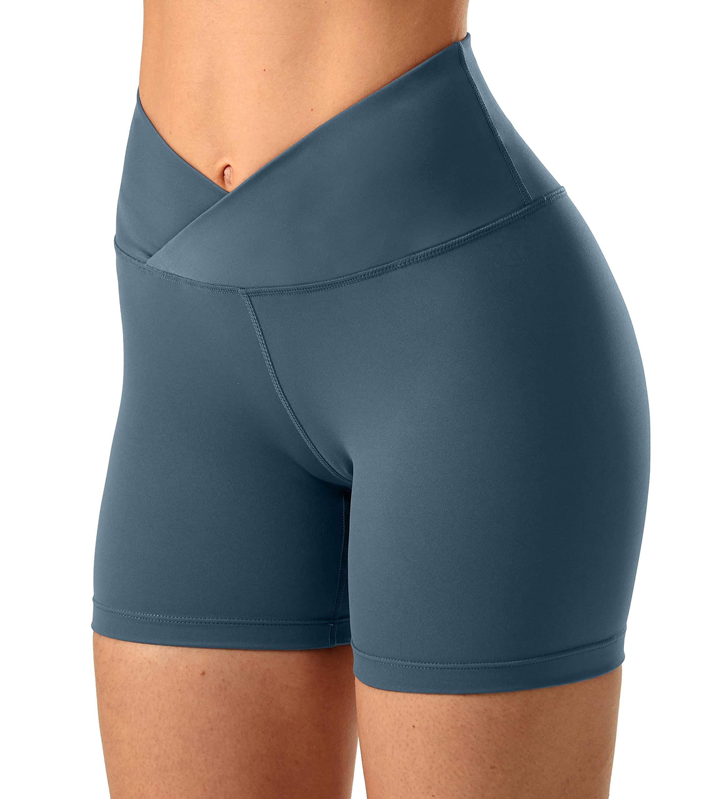 Soothfeel Women's High Waisted Yoga Shorts with Pockets - 5